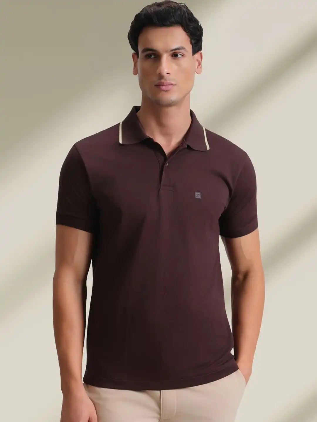トップス goat cxx polo Buy XYXX Men Apex Mercerized Pique Solid Front Stripe Collar Polo