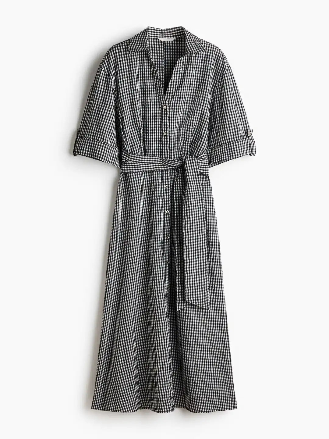 h&m checked shirt dress Buy H&M Women Purple Checked Cotton Tie-Belt Shirt Dress - Dresses for Women 17464646