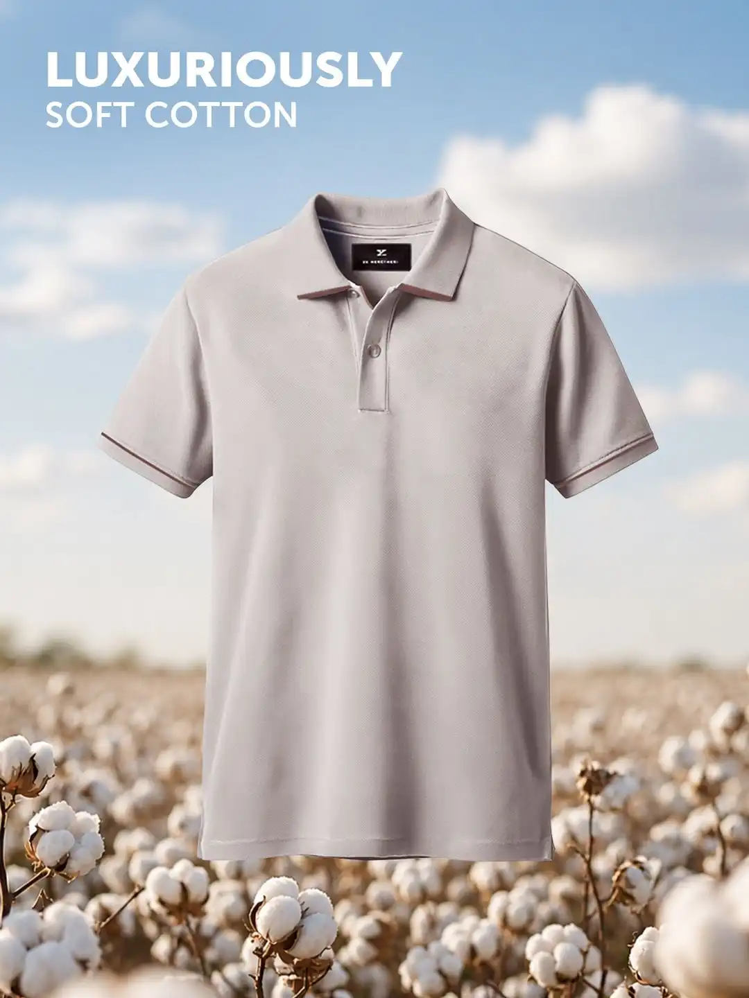 Buy XYXX Men Solid Polo Collar Cotton T-shirt - Tshirts for Men