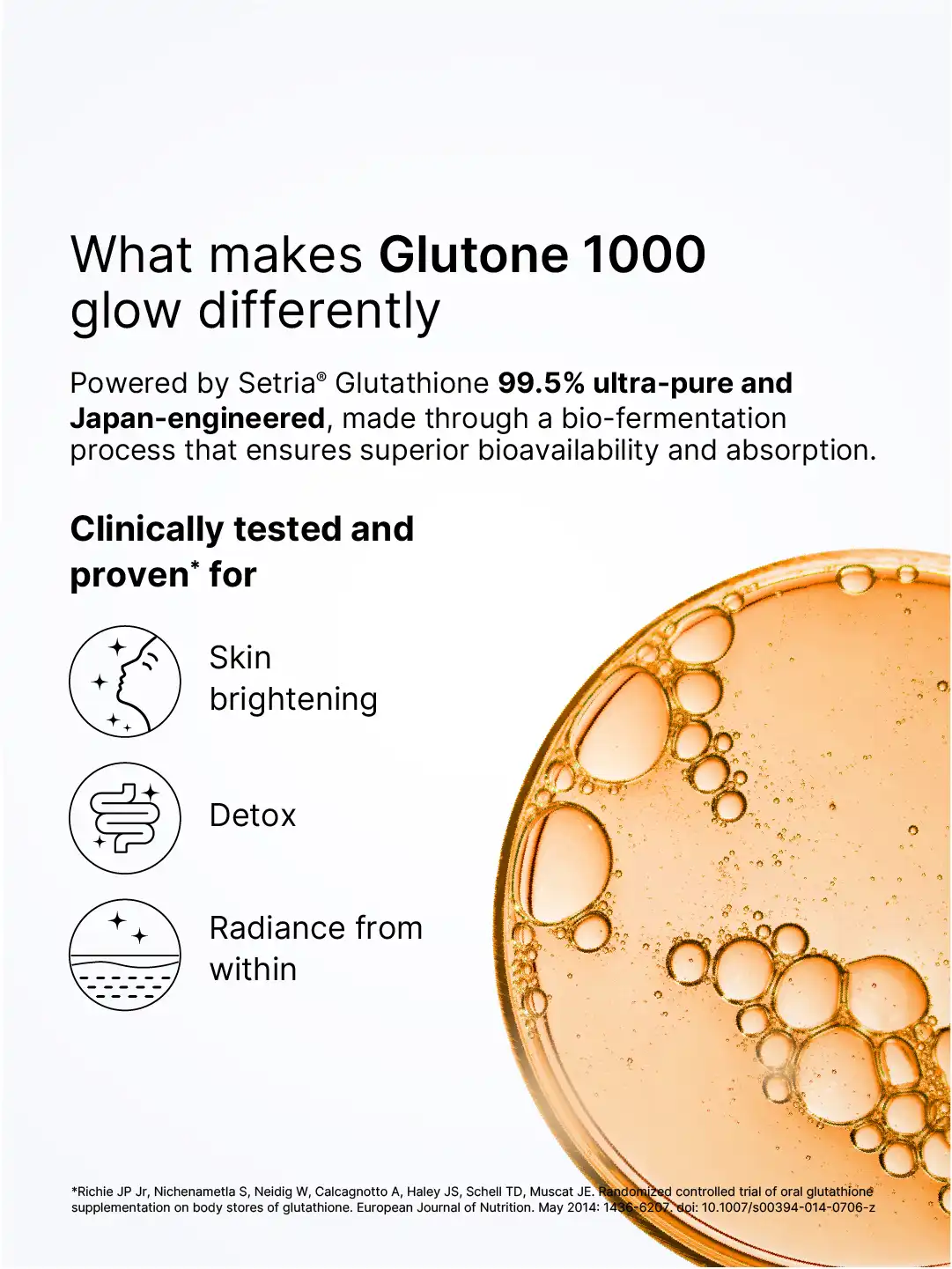 Buy GLUTONE Set Of 4 1000 Setria L- Glutathione Effervescent Tablets - 40 mg - 15 Tablets Each - Skin Supplements for Unisex 33298506