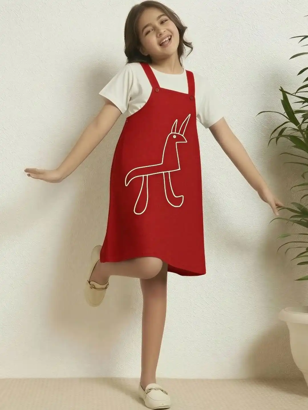 knee length dungaree dress Buy Bugandbees Short Top With Knee-Length - Dresses for Girls 43075414 custom-label0:sale