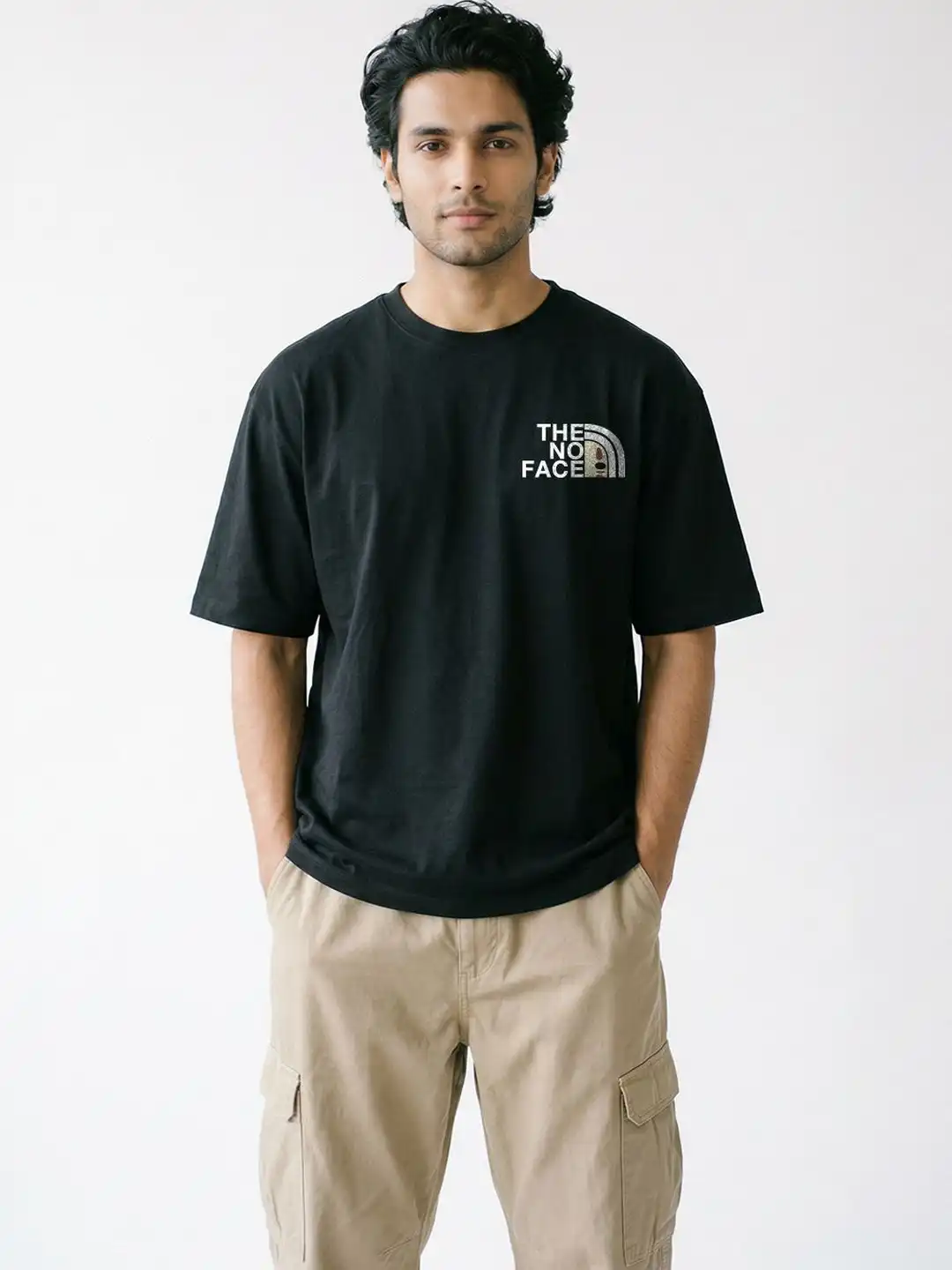 Buy Crazymonk Men Oversized Graphic Spirited Away Anime Drop
