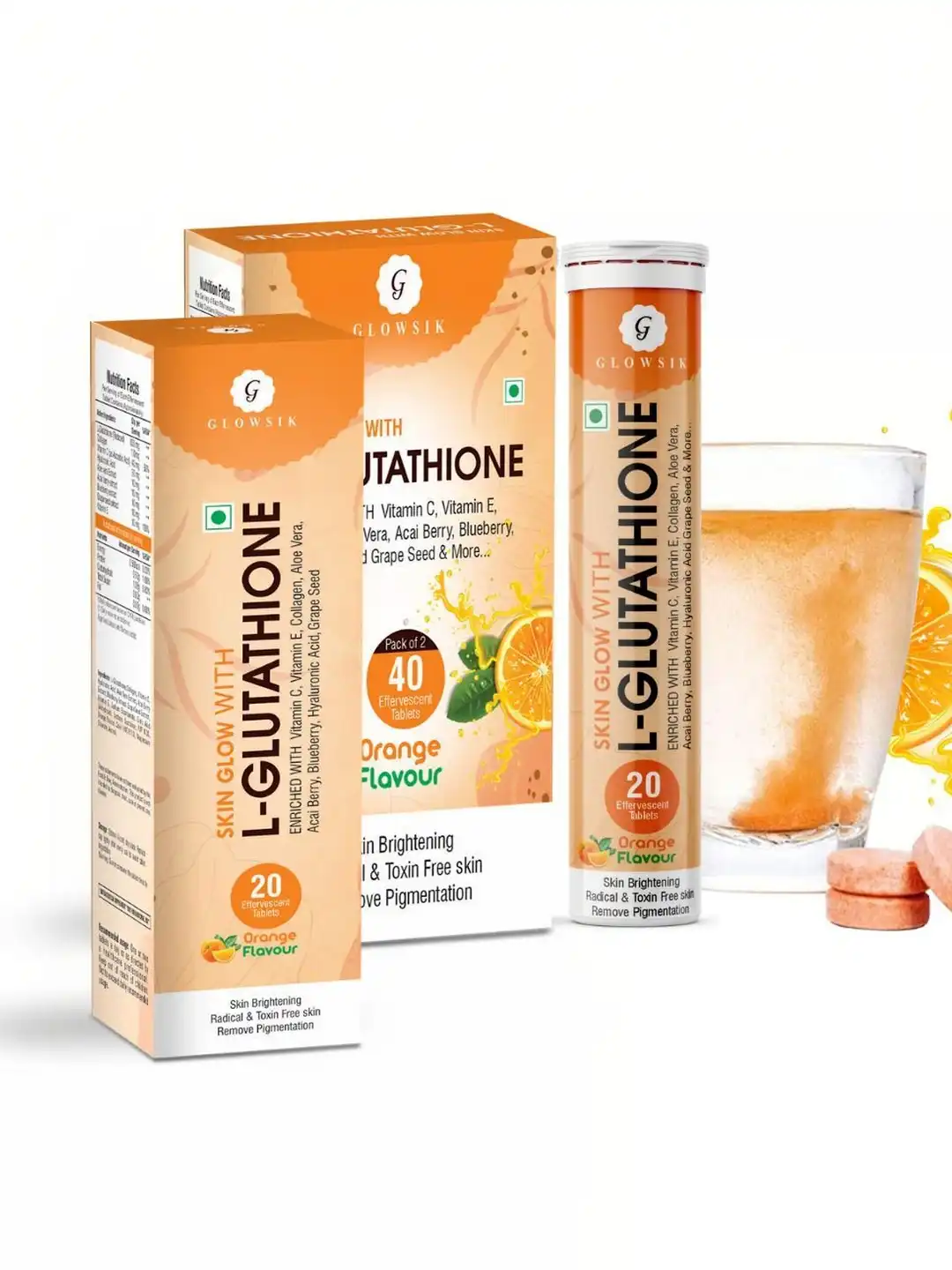 l glutathione glowsik Buy G Set Of 3 Skin Glow Effervescent Tablets - 20 Tablets Each - Skin Supplements for Unisex 43164440 Korean skincare for dark circles