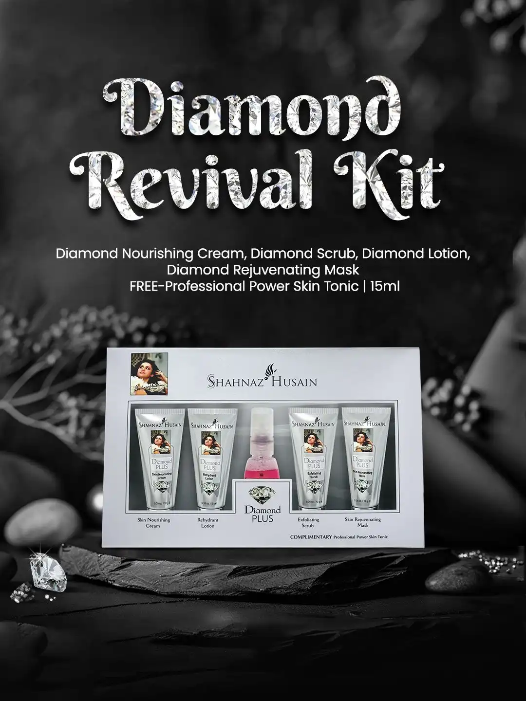 Buy Shahnaz Husain Diamond Plus 5 step Facial Kit -10g Each