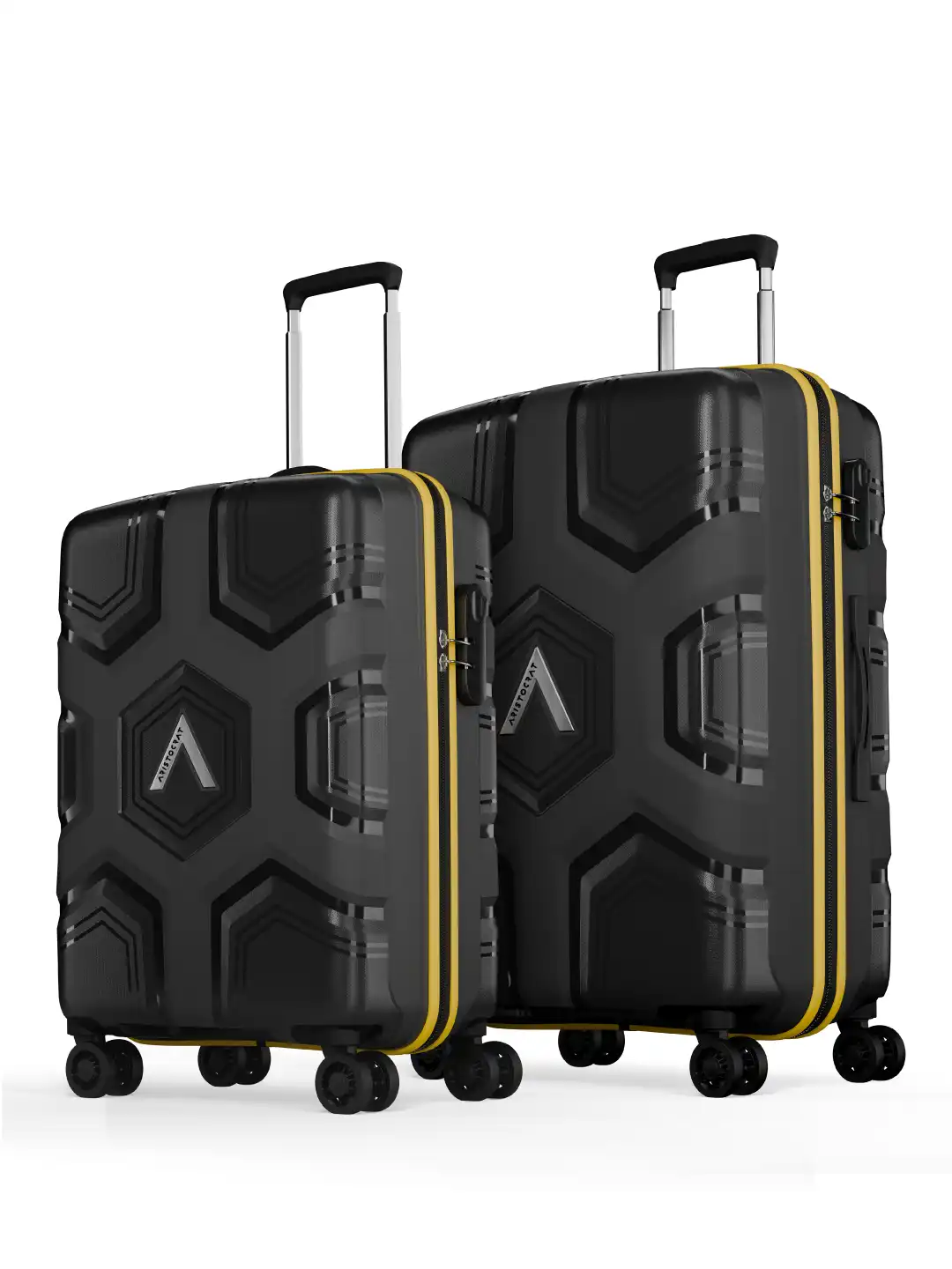 Buy Aristocrat Rock Set Of 2 Textured Hard Suitcase Trolley Bag