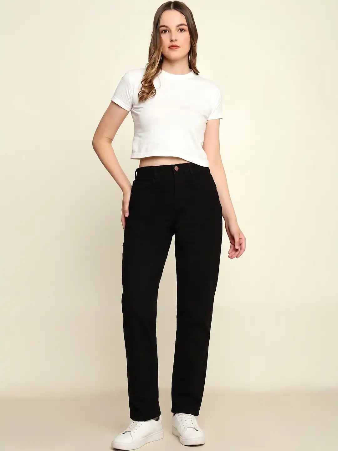 Buy zayla Women Loose High-Rise Stretchable Mom Fit Jeans - Jeans