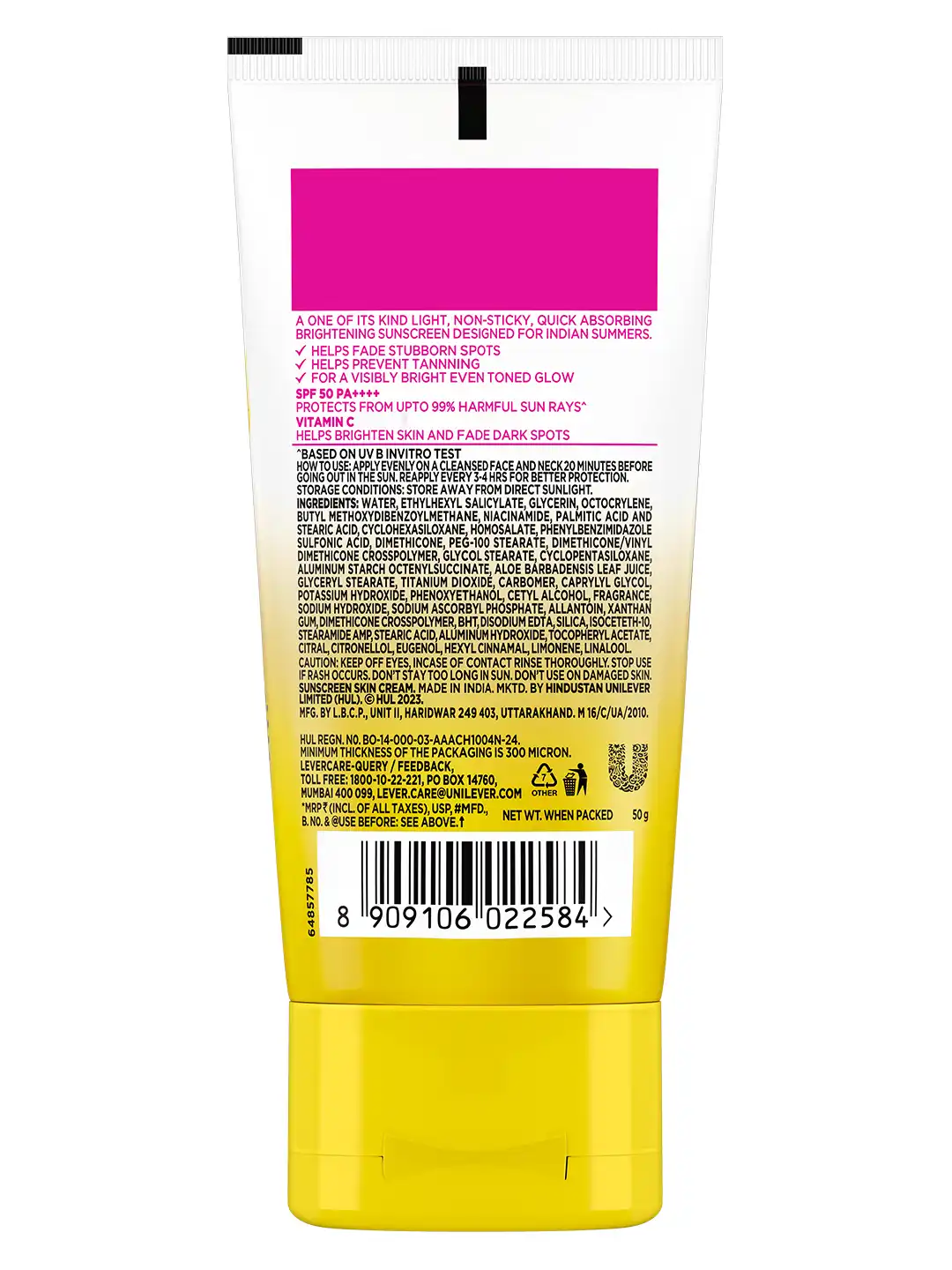 Buy Glow & Lovely Brightening Sunscreen SPF 50 - 50g - Face