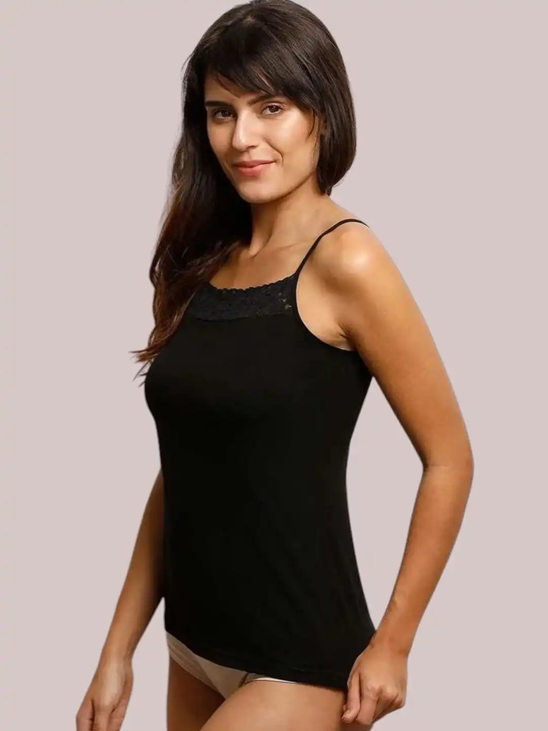 Buy HRX by Hrithik Roshan Women Cotton Camisole Lace Non-Padded