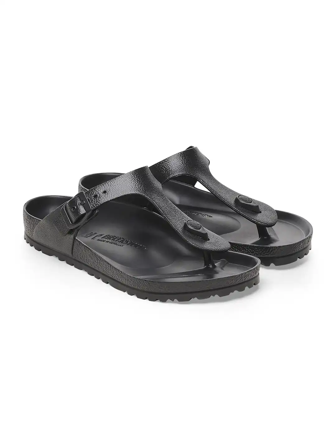 BIRKENSTOCK バレエシューズ ブラック 39 Buy Birkenstock Unisex Black Gizeh Regular Width EVA Sandals