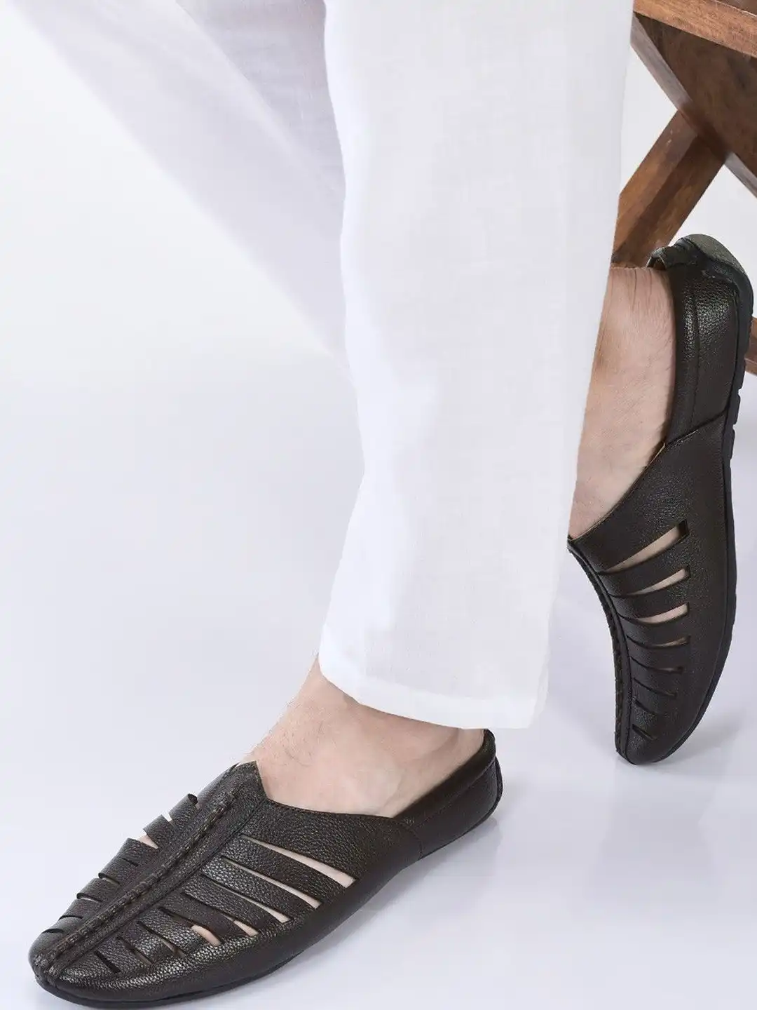 Buy FAUSTO Men Laser Cut Lightweight Mojaris - Casual Shoes for