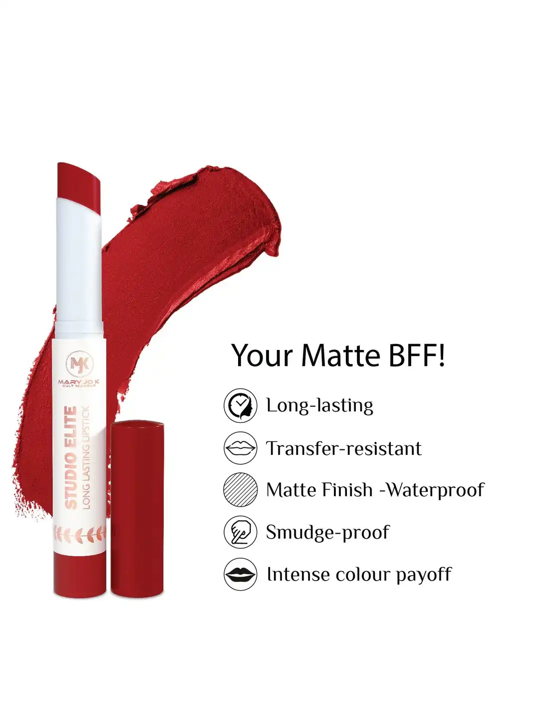 Buy Mary Jo K Studio Elite Long Lasting Matte Lipstick - 2 g