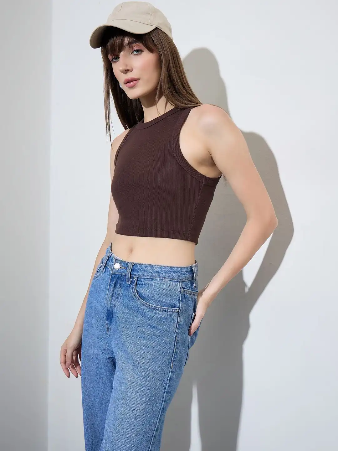 Buy Nun Cotton Tank Crop Top - Tops for Women 40594489 | Myntra
