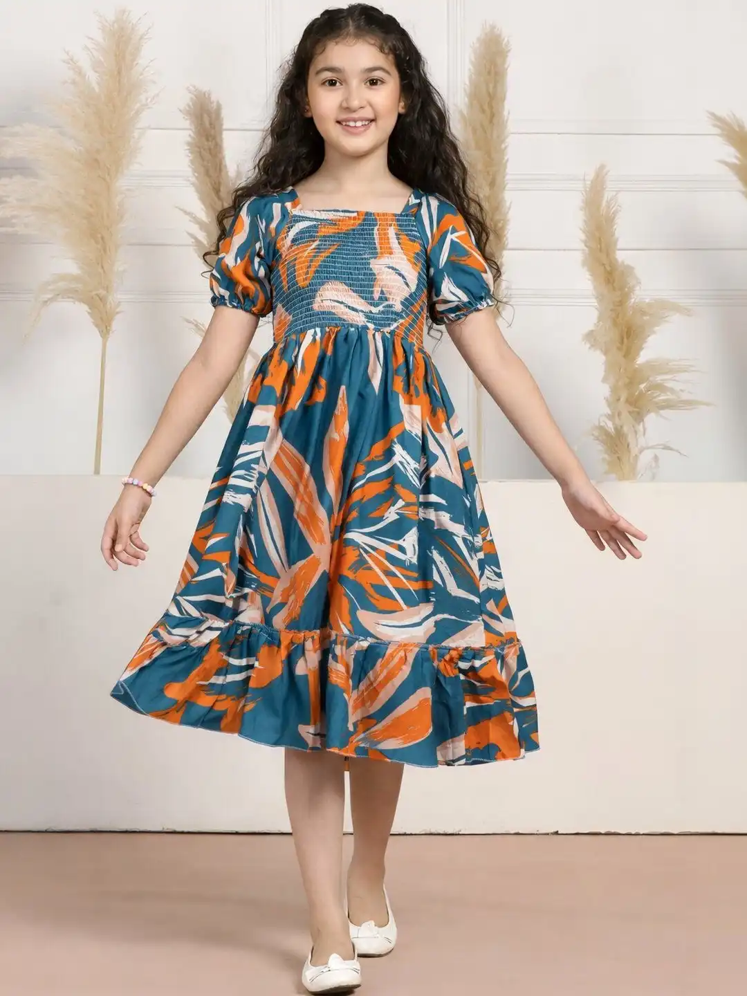 dress for girls Myntra Tiny Girl Party DEKLOOK Fit Flare Kids Party Wear Dress Dresses dresses for girls Black Satin Backless Maxi Luxury occasion wear and a two Color:Dress Blue