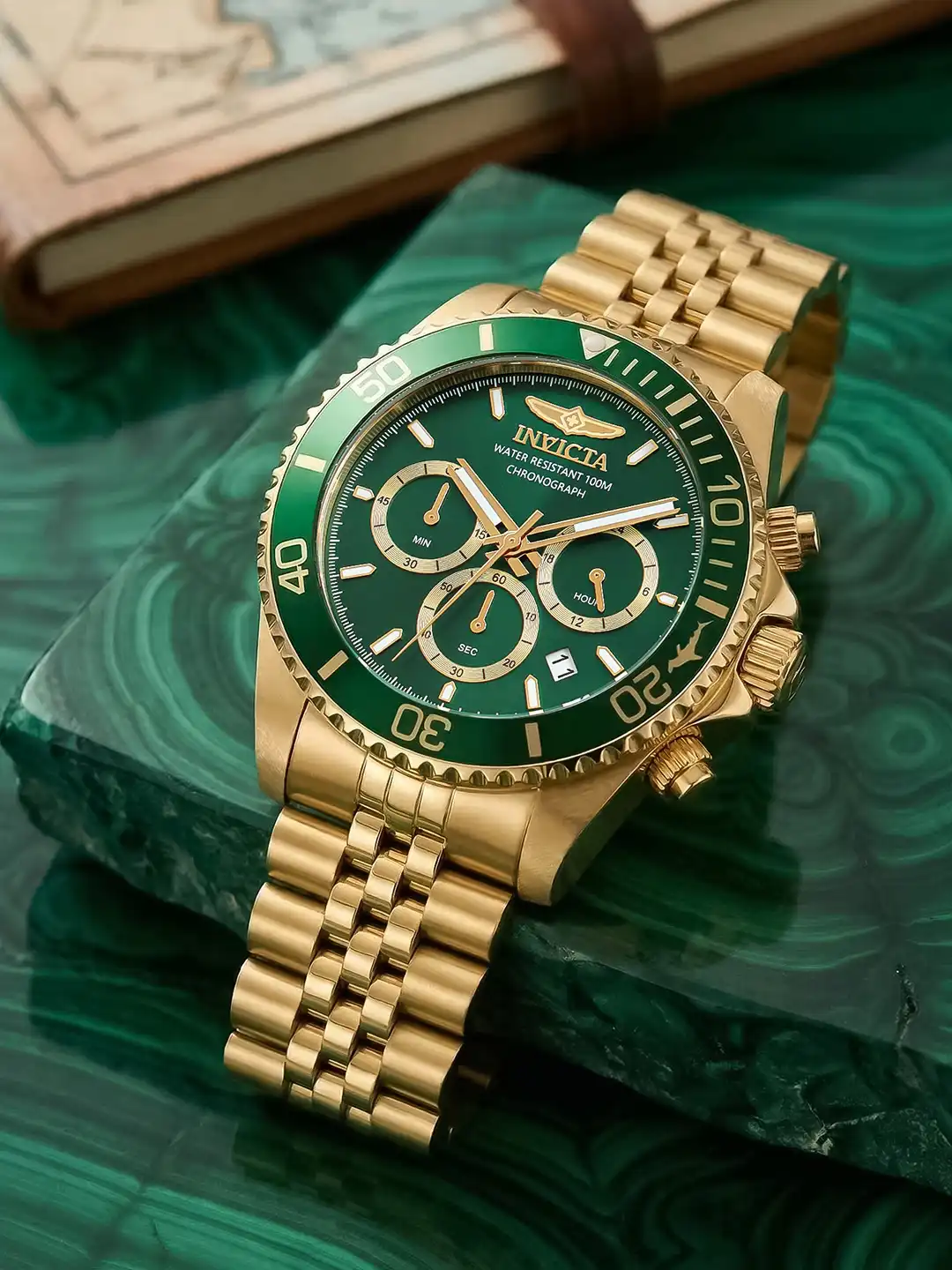 Buy Invicta Men Pro Diver 100 M Quartz Green Dial Analog Watch