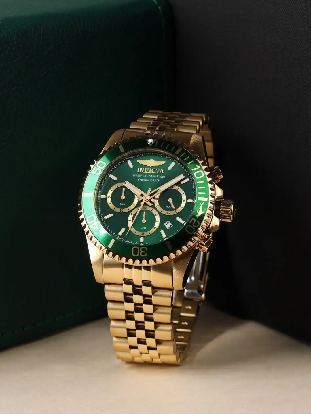 Buy Invicta Men Pro Diver 100 M Quartz Green Dial Analog Watch