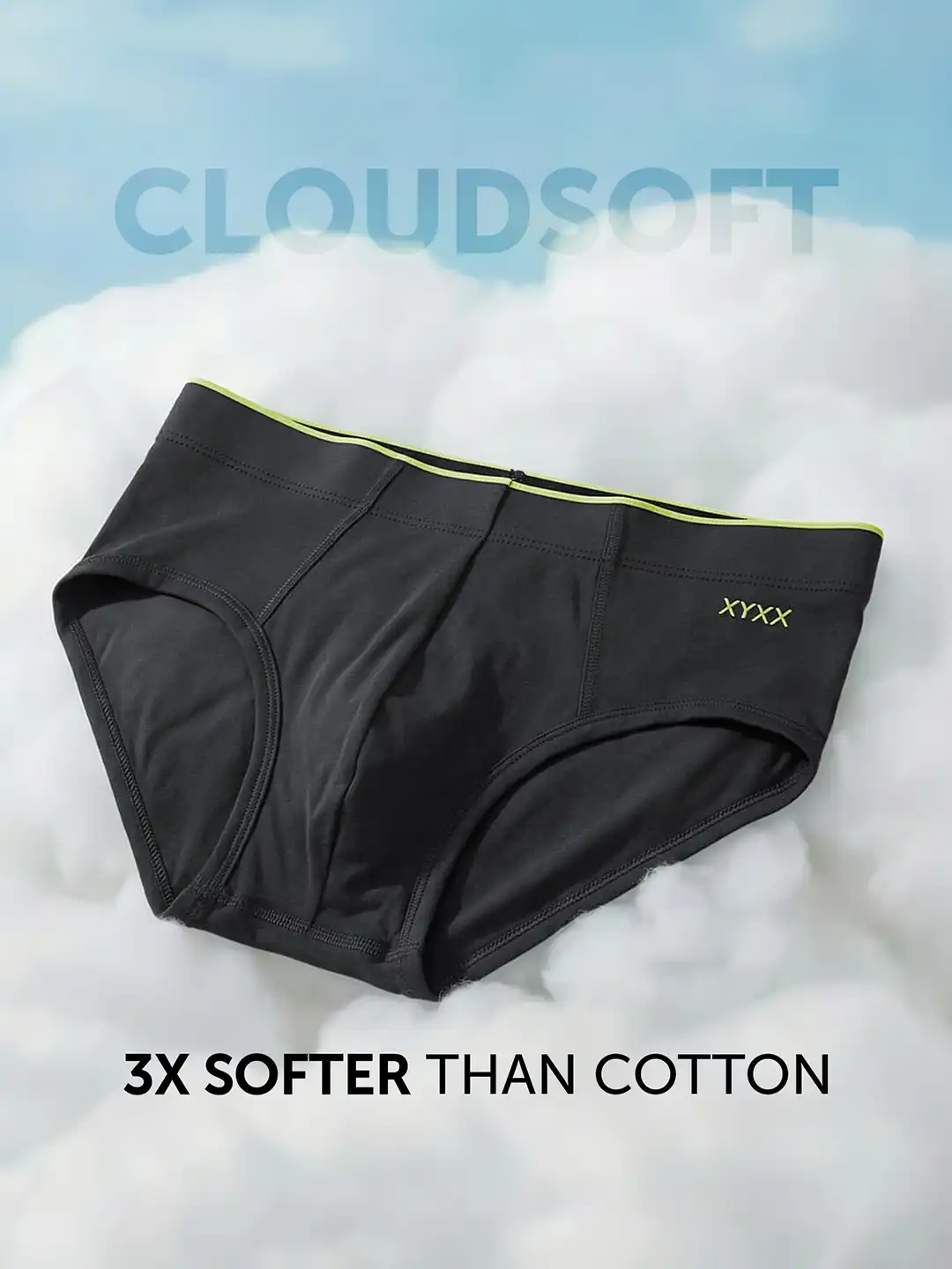 *ゆみ* Buy XYXX Men Solid Pack Of 3 Uno IntelliSoft Micro Modal Brief
