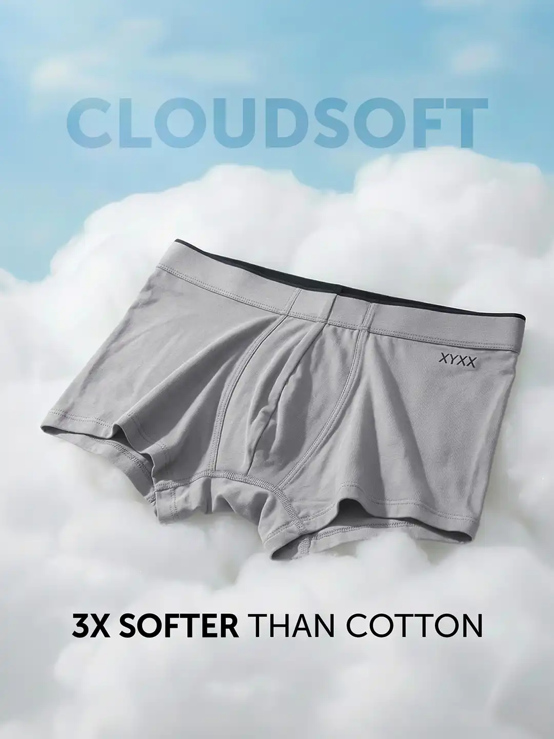Buy XYXX Men Solid Pack Of 3 Uno IntelliSoft Micro Modal Trunk