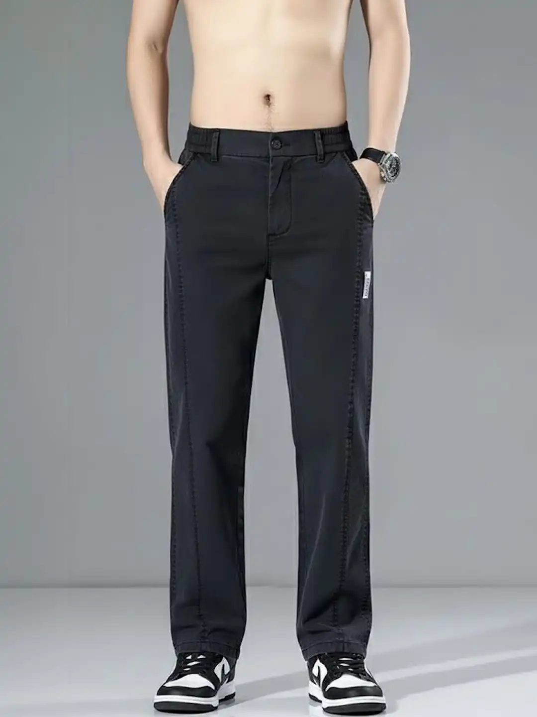 Buy ANDREW HILL Men Easy Wash Trousers - Trousers for Men 40848966