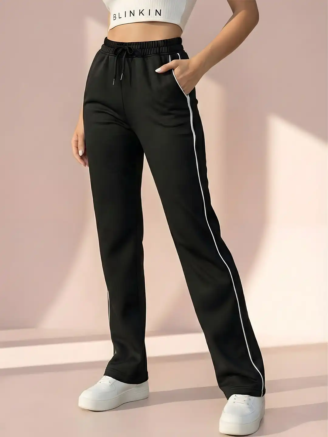 Buy Blinkin Women Cotton Relaxed Fit Track Pants - Track Pants for