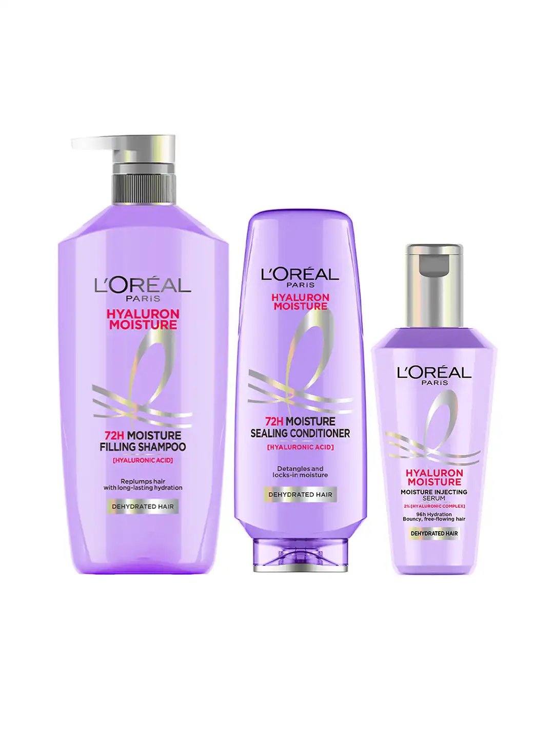 T HyaluronBoostAmpoule 本体+アンプルset Buy LOreal Set of 3 Hyaluron Moisture Hydrating Shampoo 640ml