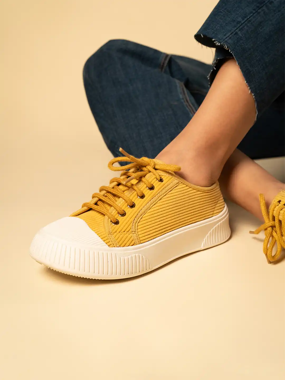 Buy Theater Women Wicked Brothers Yellow Sneakers - Casual Shoes