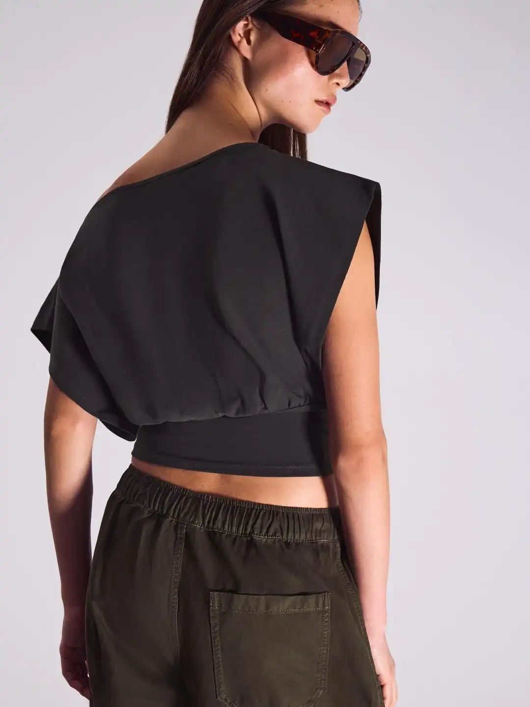 Buy Bershka Asymmetric Print Short Sleeve Tshirt - Tshirts for