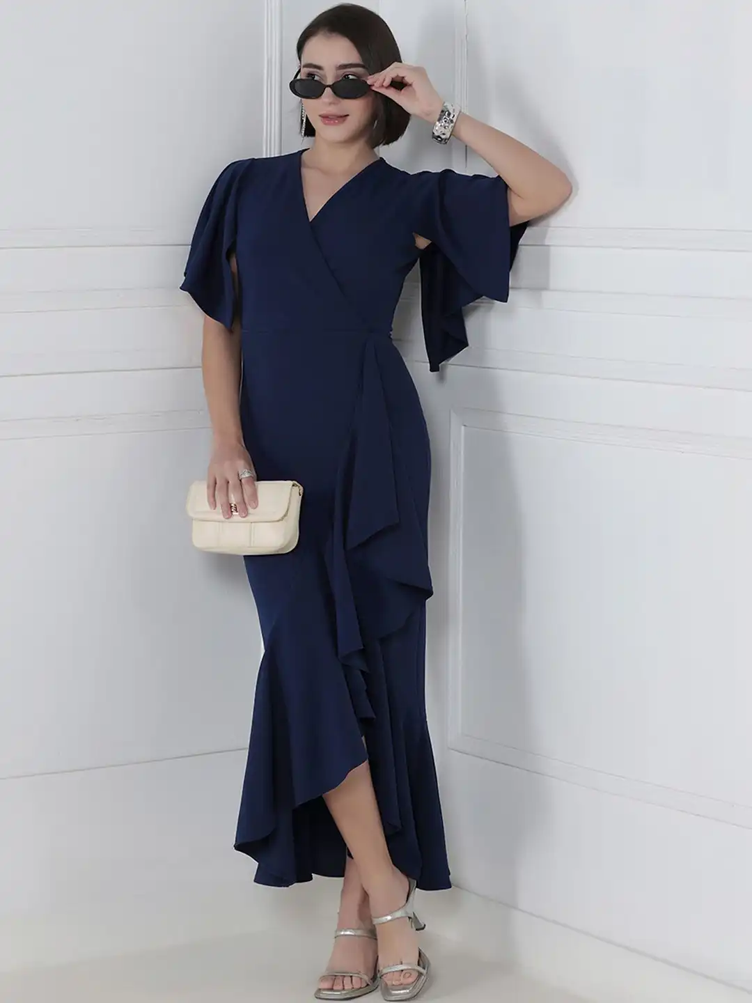 Buy Selvia Edge Womens Navy Blue Fit Flare Western Dress Comfortable Dresses - Dresses for Women 41044865 | Myntra Buy Selvia Edge Womens Navy Blue Fit Flare Western Dress Comfortable Dresses - Dresses for Women 41044865 | Myntra