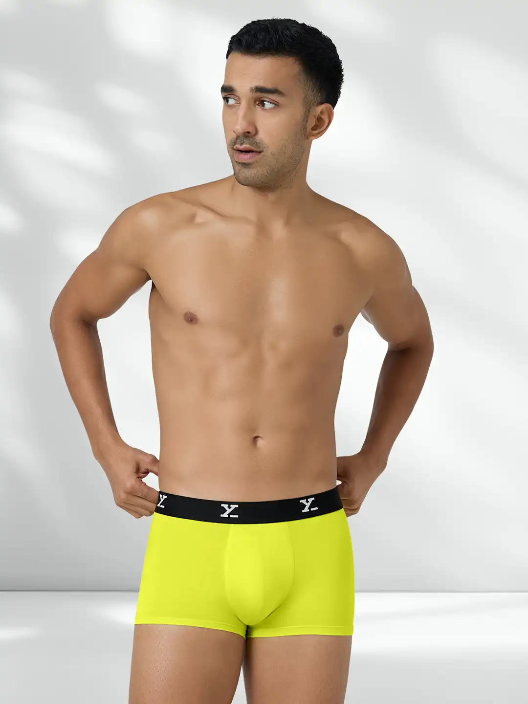 Buy XYXX Men Solid ACE IntelliSoft Modal LIME GREEN Trunks - Trunk
