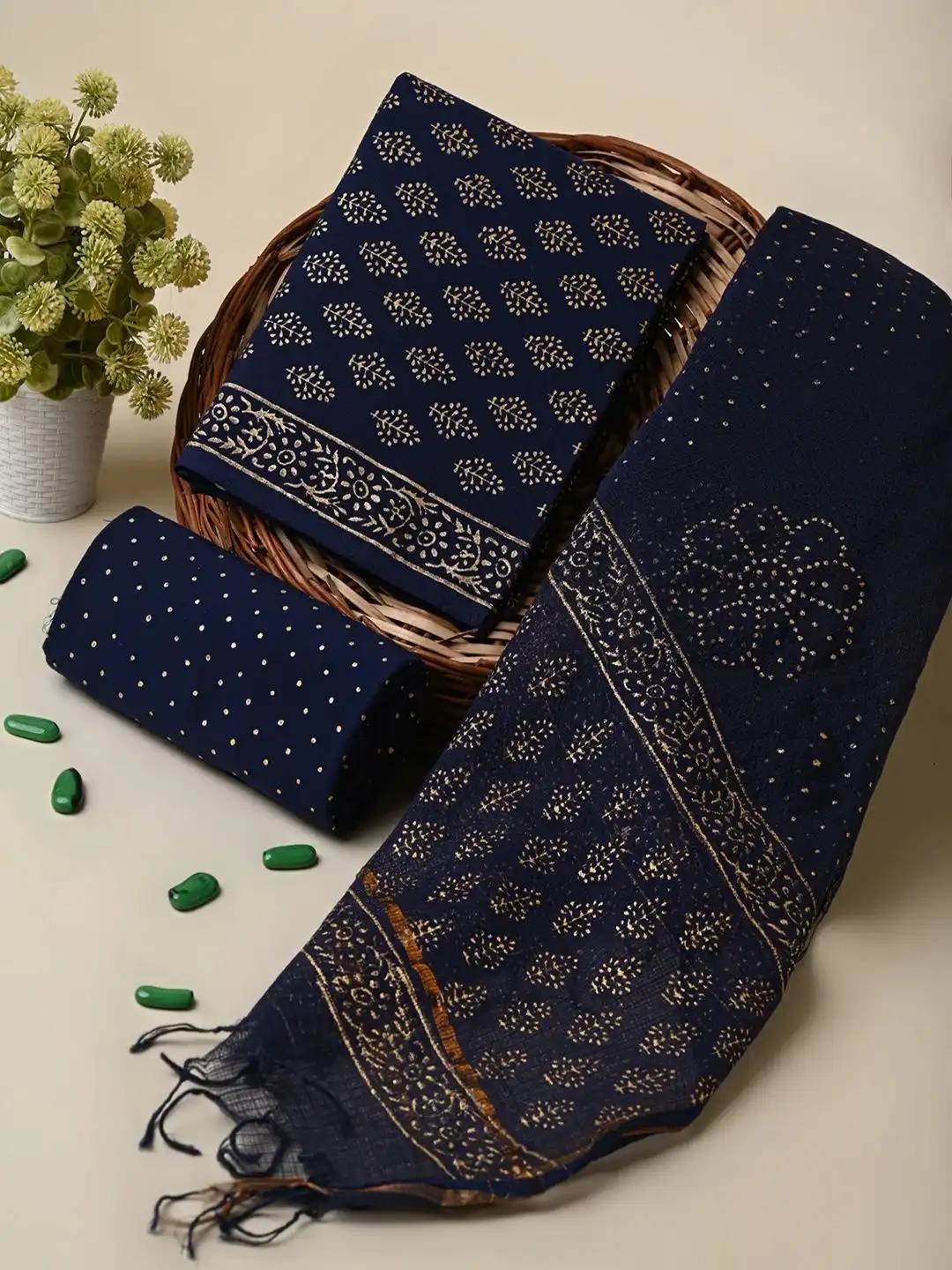 Buy Bagru Store Pure Cotton Unstitched Dress Material - Dress Material for Women 40505311