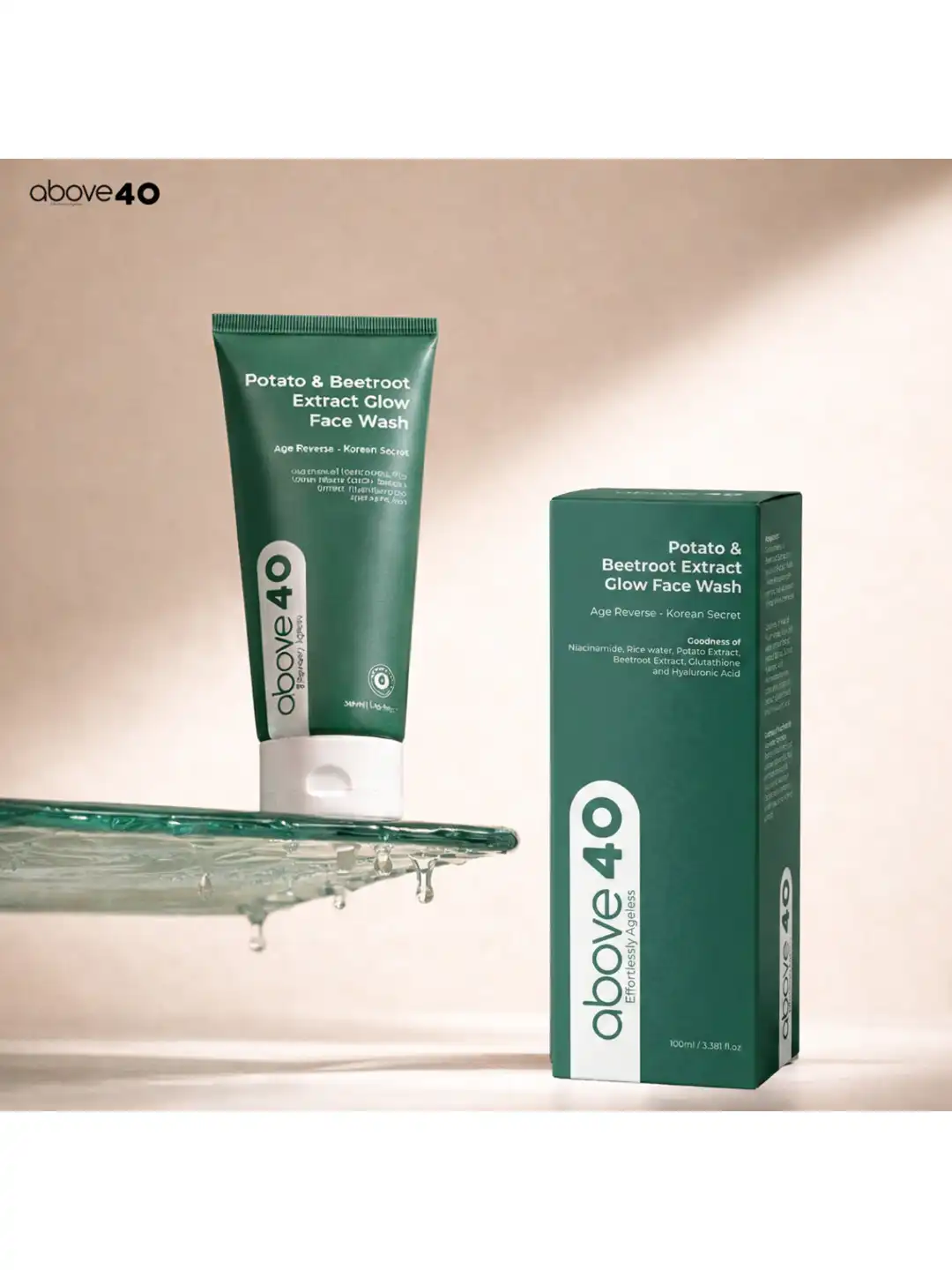 Buy Above 40 Potato & Beetroot Face Wash - 50 ml - Face Wash and Cleanser  for Unisex 39459597 | Myntra