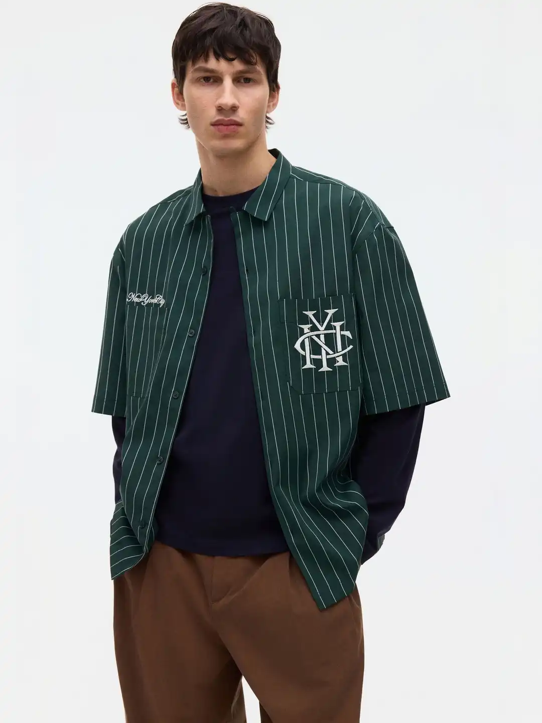 Buy H&M Regular Fit Embroidered-motif Shirt - Shirts for Men