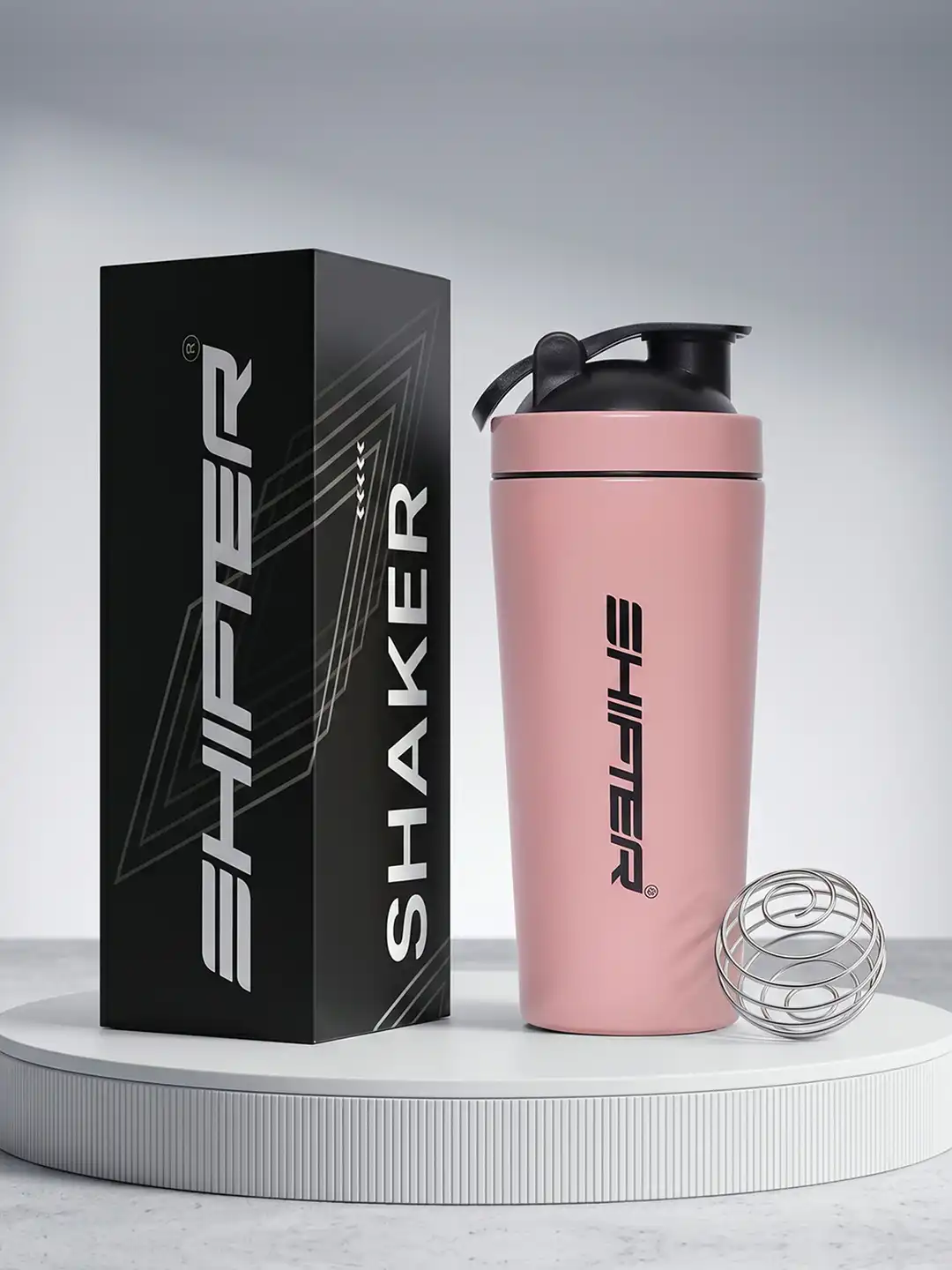 Buy SHIFTER Pink Brand Logo Stainless Steel Single Wall Vacuum
