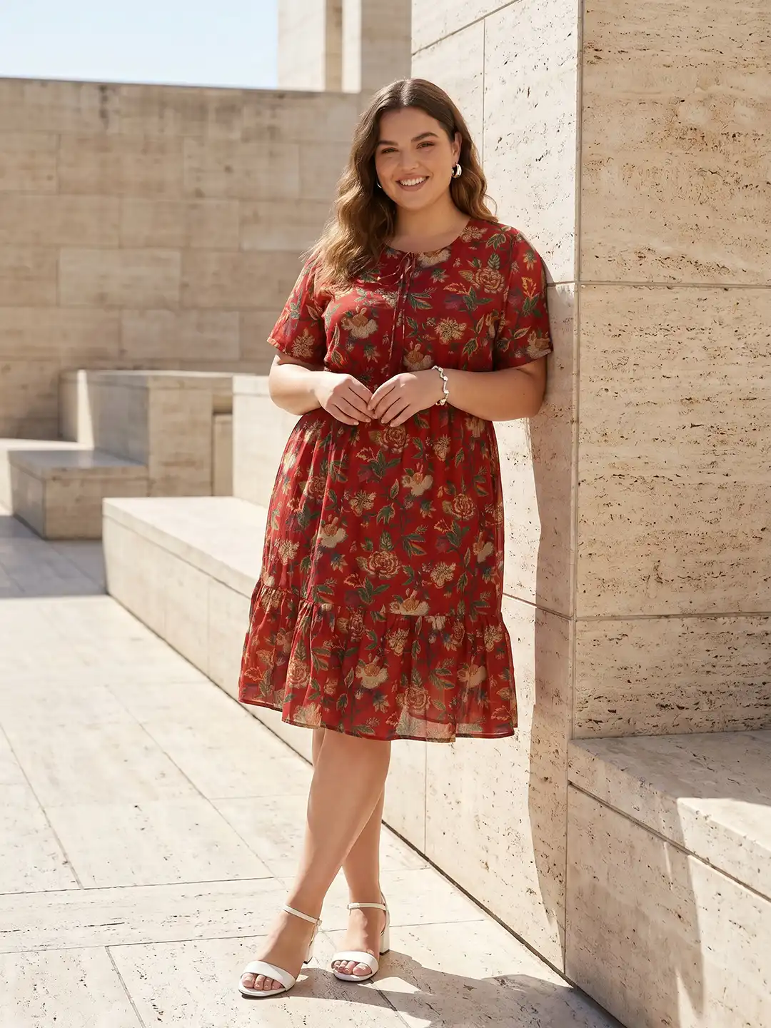 cotton dresses myntra Buy Sztori Plus Size Floral Printed Pure Cotton Dress - Dresses for Women  40139642
