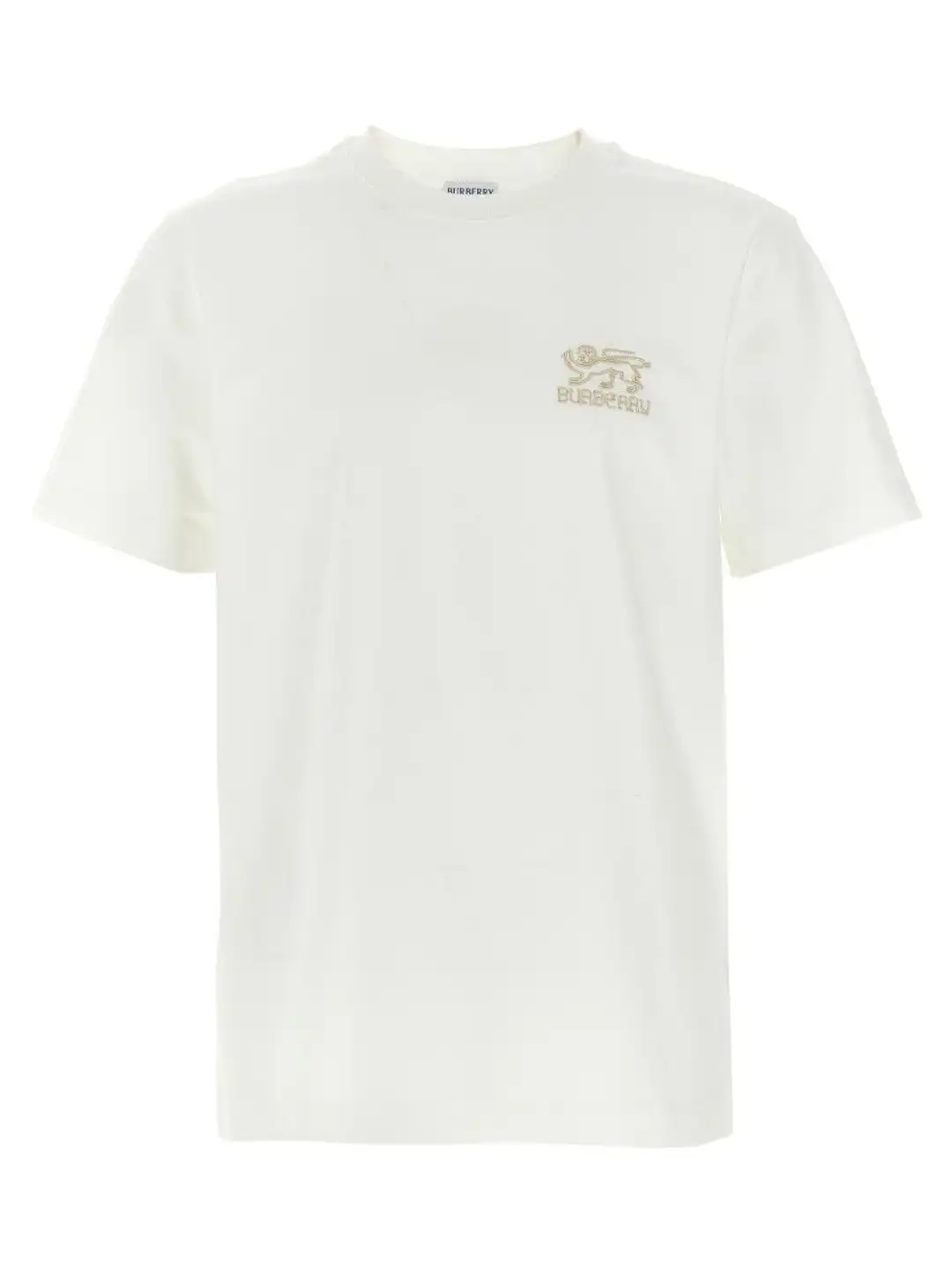 RINKO BURBERRY ロゴ Tシャツ ホワイト Buy Burberry Brand Logo Embroidered Round Neck Pure Cotton Regular