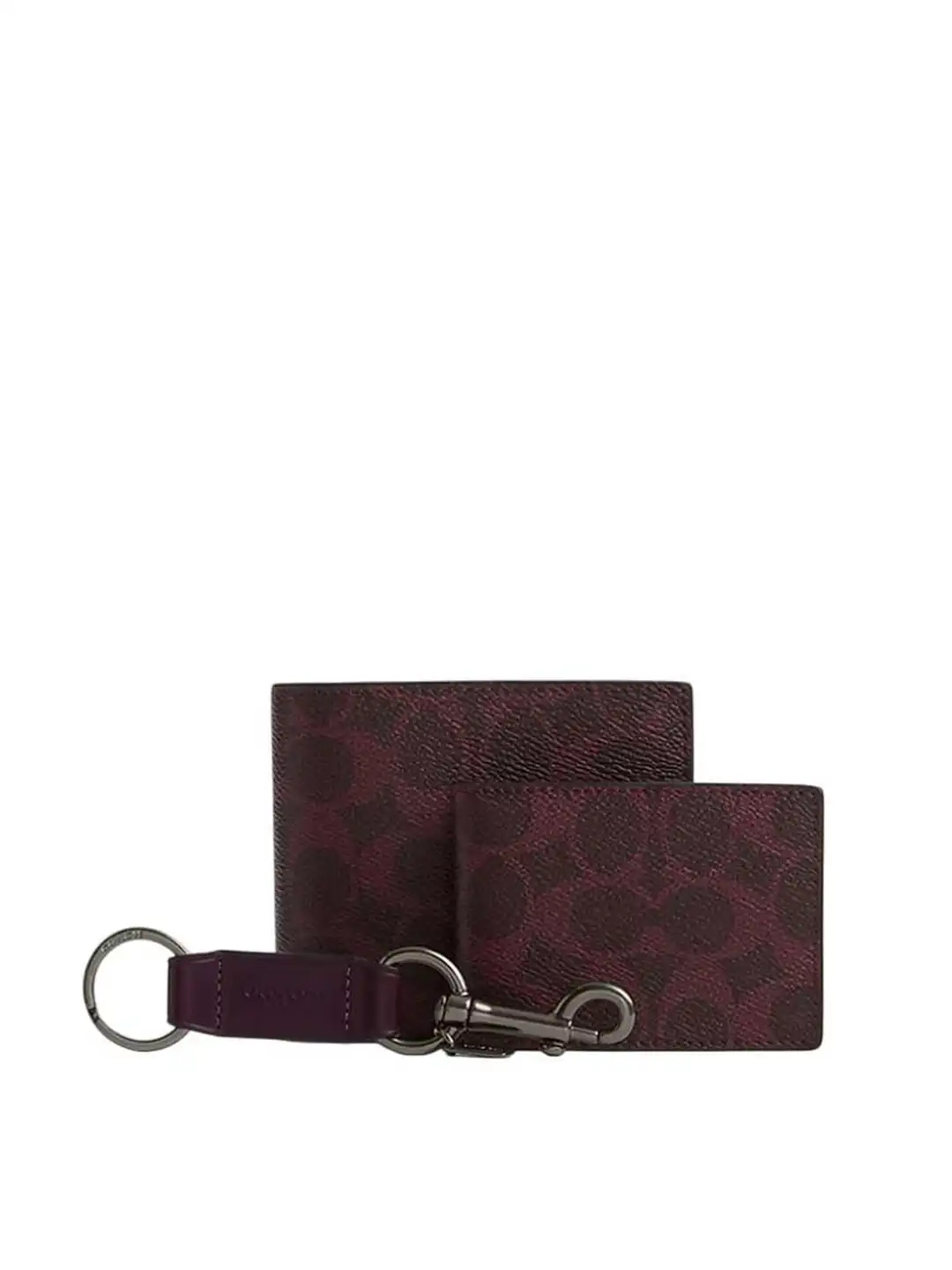 Buy Coach Dark Purple Signature Wallet Set - Wallets for Men