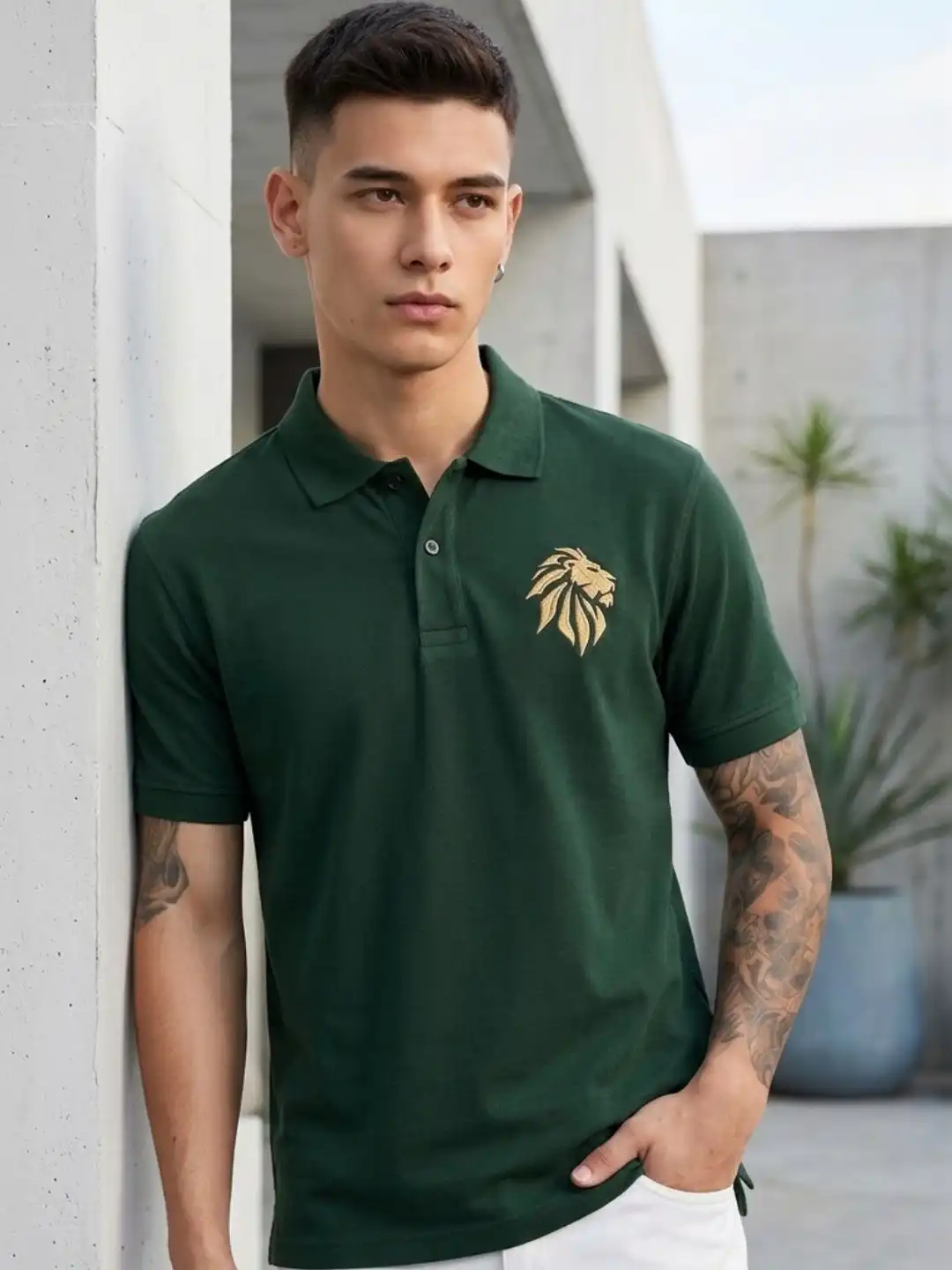 Buy CLUB 44 Men Printed Polo Collar T-shirt - Tshirts for Men