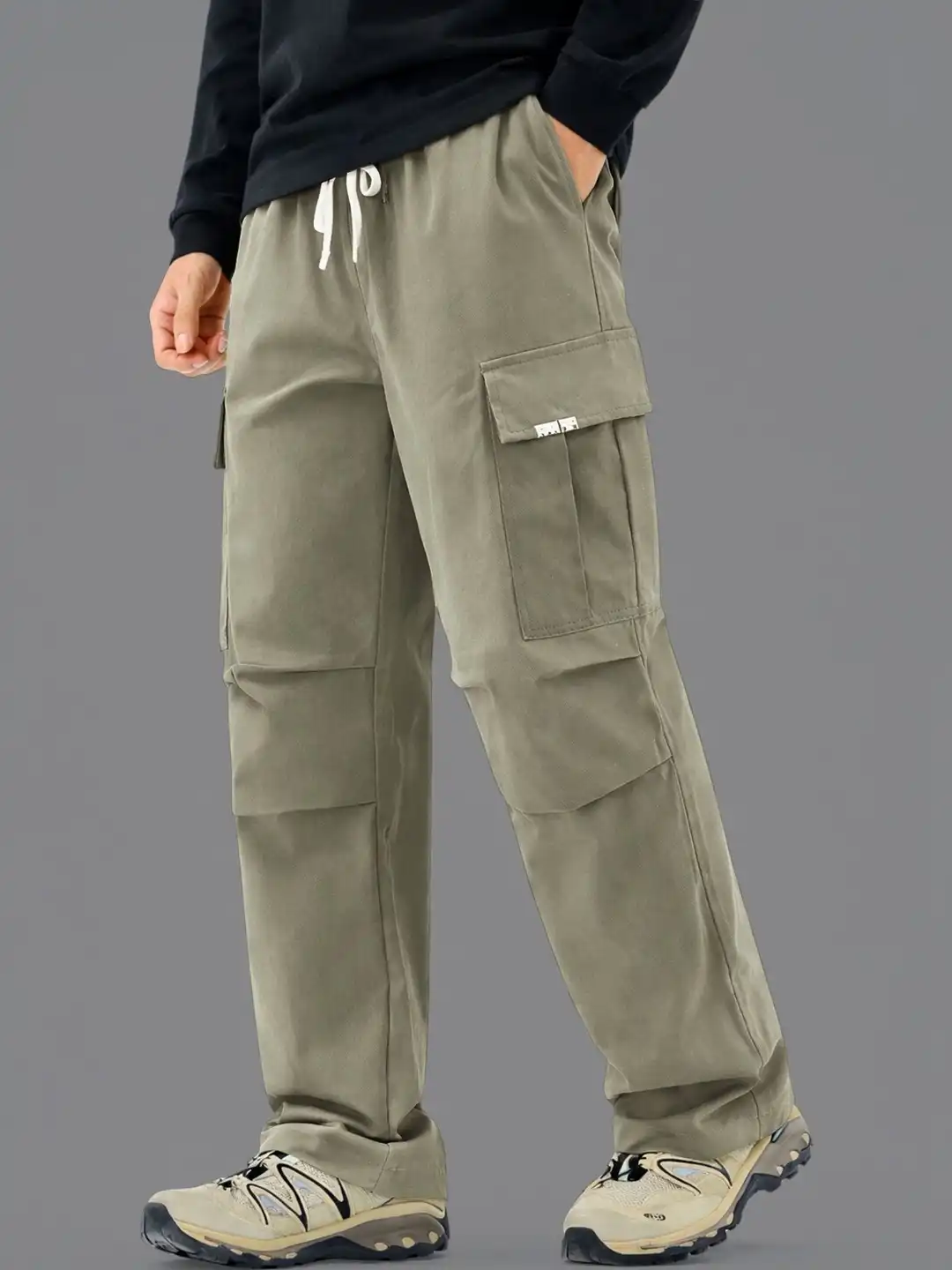 Buy Maniac Men Green Twinfold Cargo Baggy Pants - Track Pants for