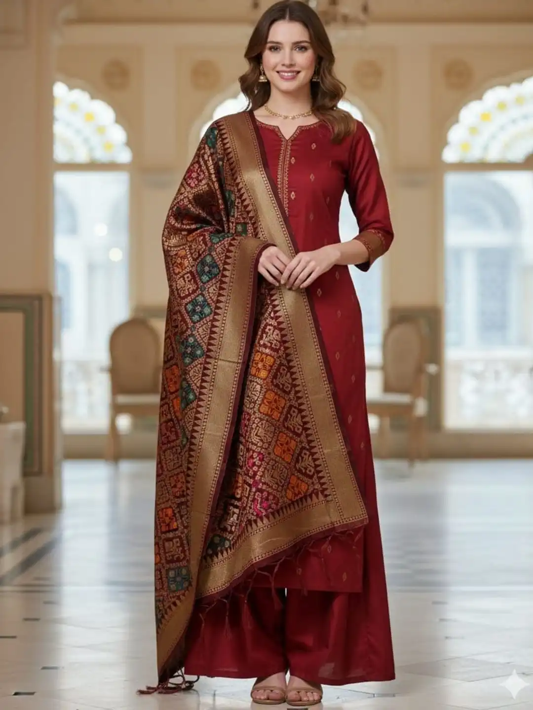 silk dress material for ladies Buy Silakaari Women Maroon - Dress Material Women 42724039 OOO