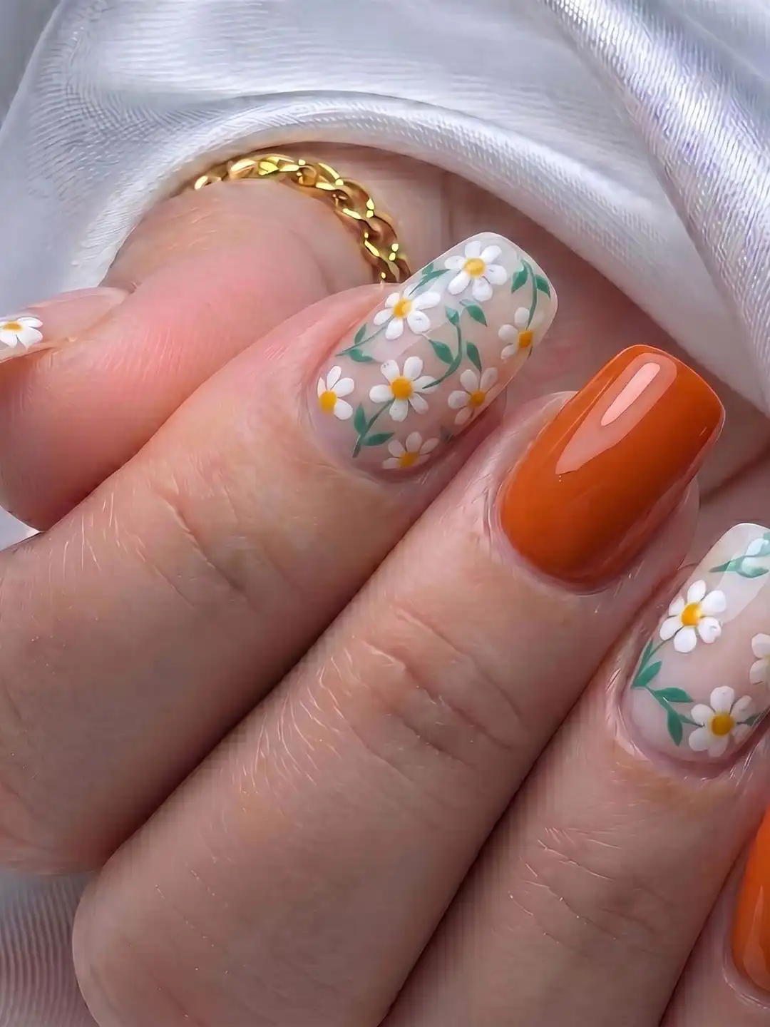 Buy LICK Press Premium Series12 Pcs Orange Glossy French Manicure