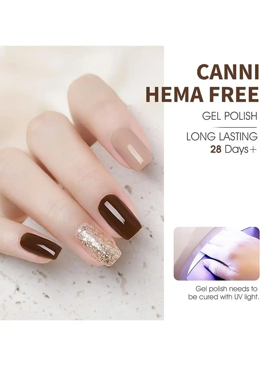 Buy CANNI Set Of 6 Color Nail Gel Polish-9ml Each-Shade No-2321