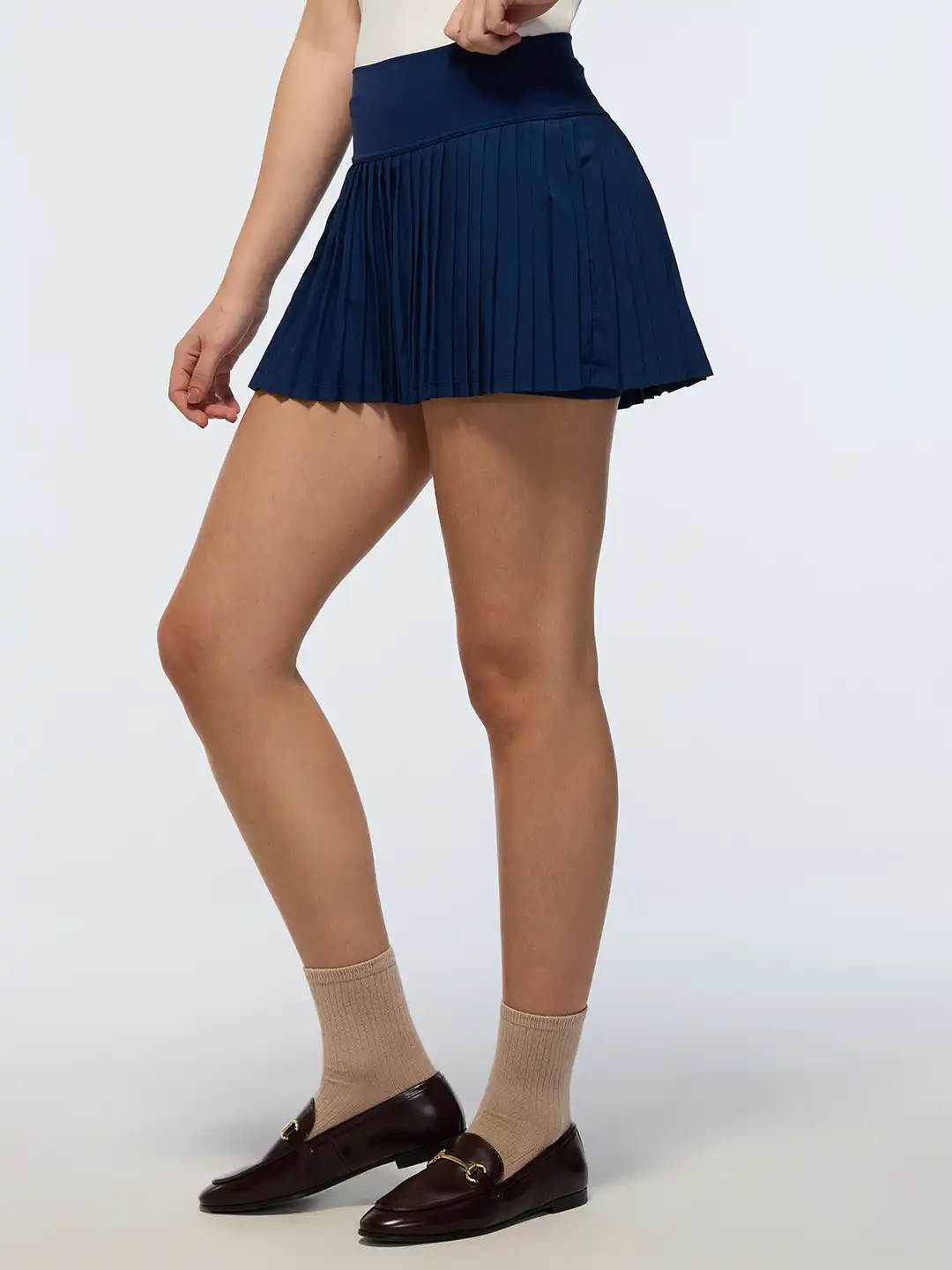 Buy Cava Navy Plie Pleated Skort - Skirts for Women 32740824 | Myntra