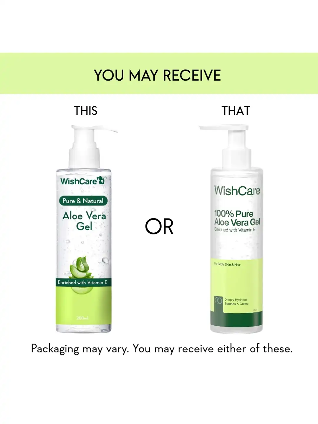 Buy WishCare Pure & Natural Aloe Vera Gel with Vitamin E 200 ml - Serum and  Gel for Unisex 11105054 | Myntra
