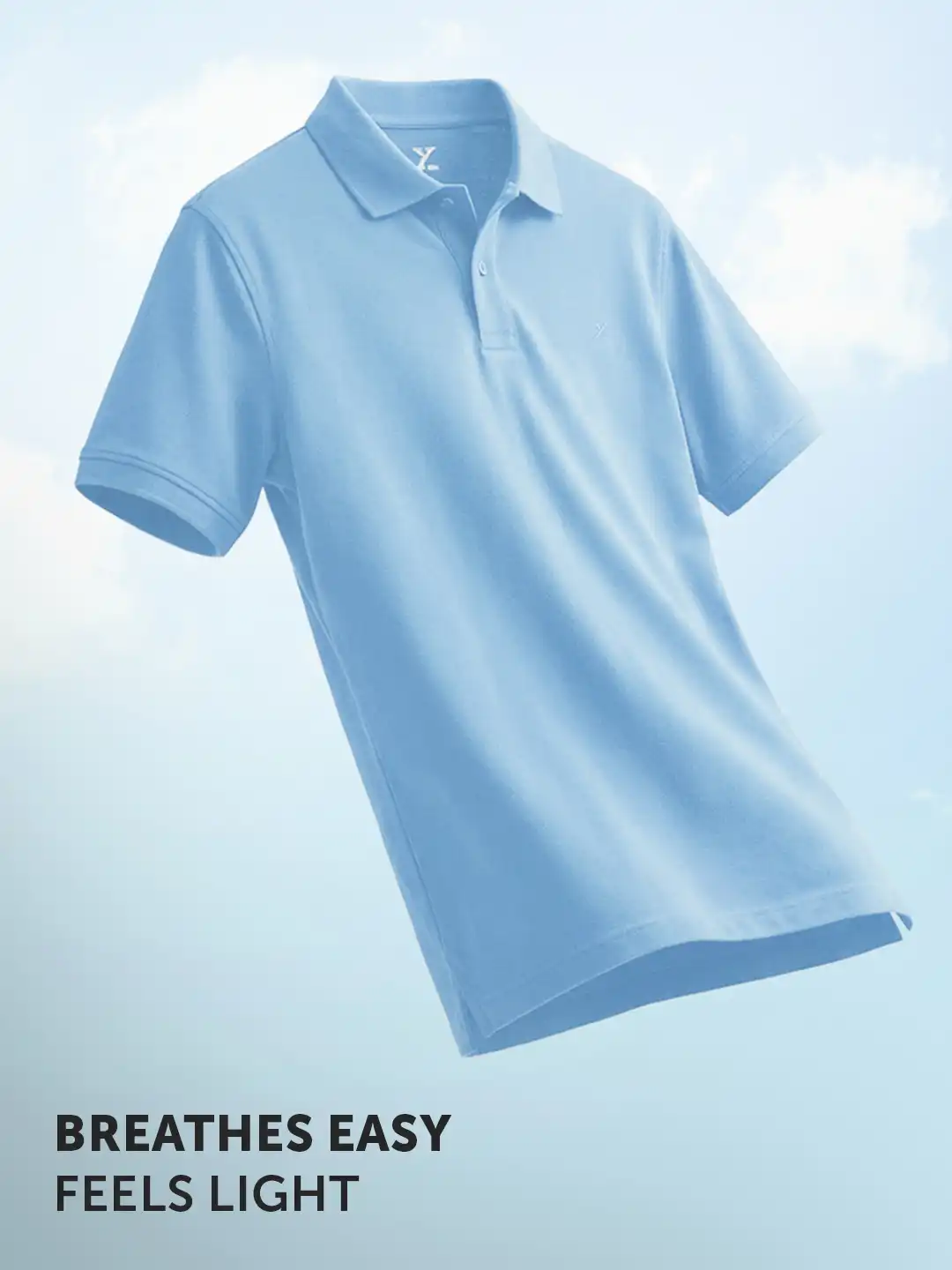 Buy XYXX Men Nova Intellieaze Polo Solid Cotton Regular Fit T