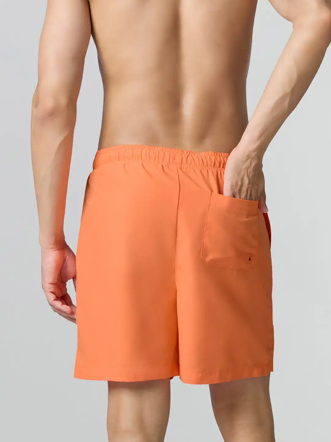 Buy XYXX Men Solid Aqua Honey Orange Regular fit Quick Dry Swim