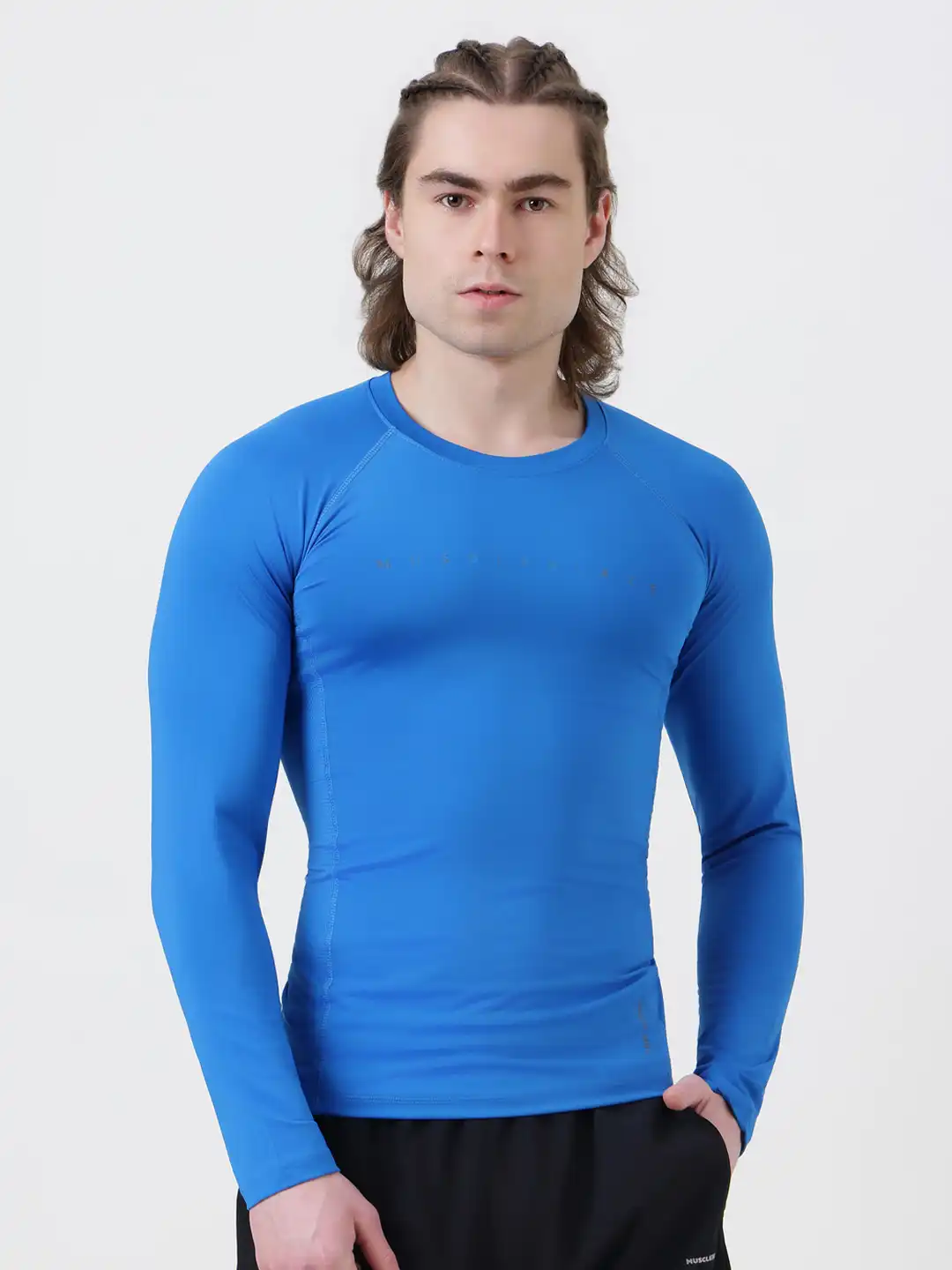 Buy MuscleBlaze Full Sleeve Compression T-Shirts for Men Superman