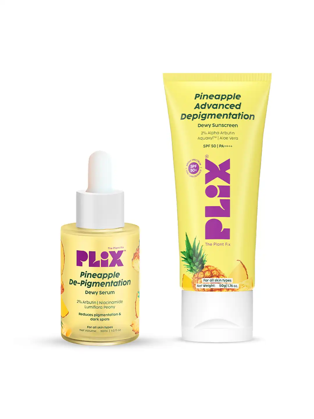 Buy PLIX THE PLANT FIX Set Of 2 Pineapple Depigmentation Sunscreen