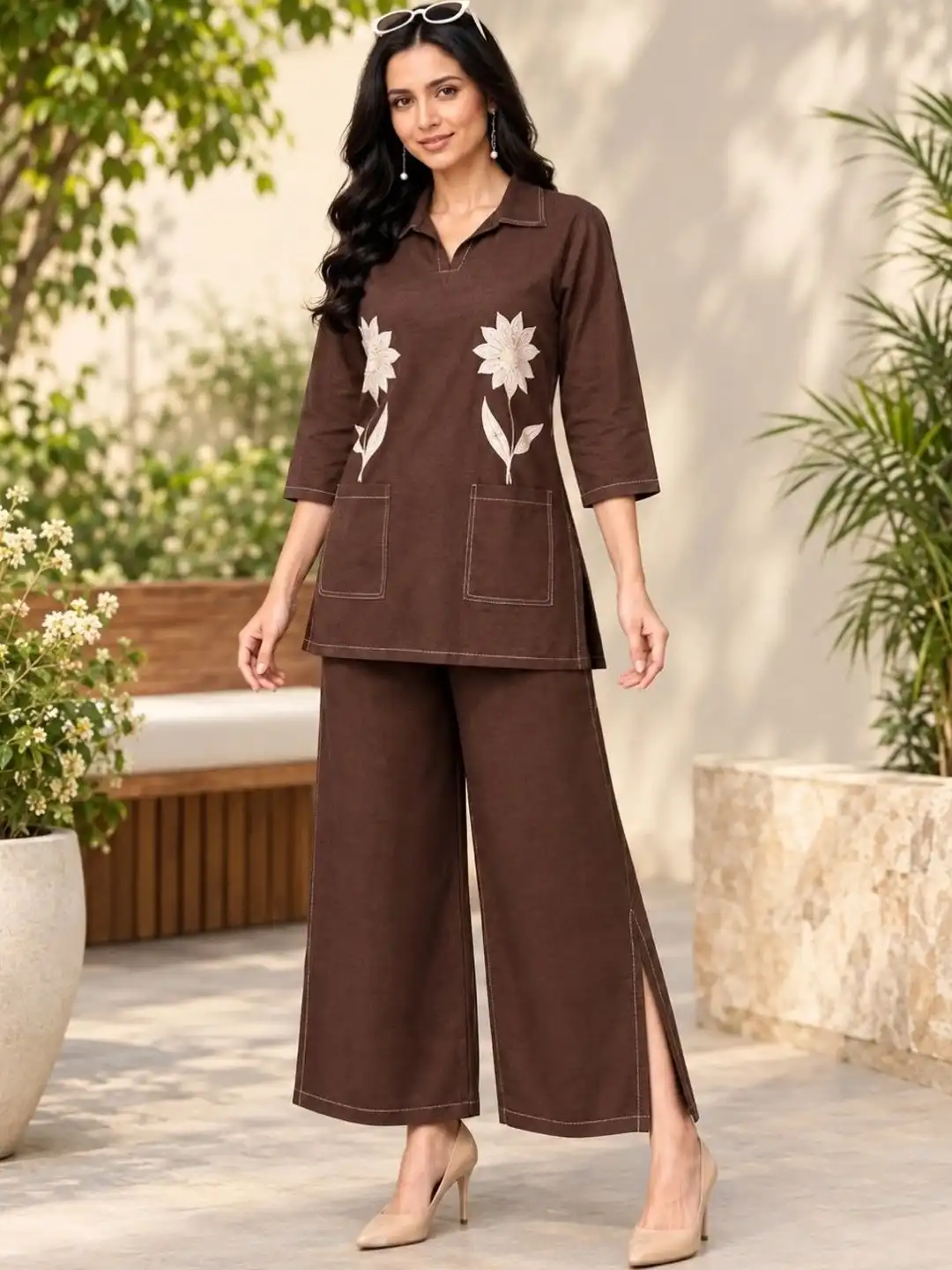 Buy Aeriva Romantic Florals Organic Cotton Printed Tunic with