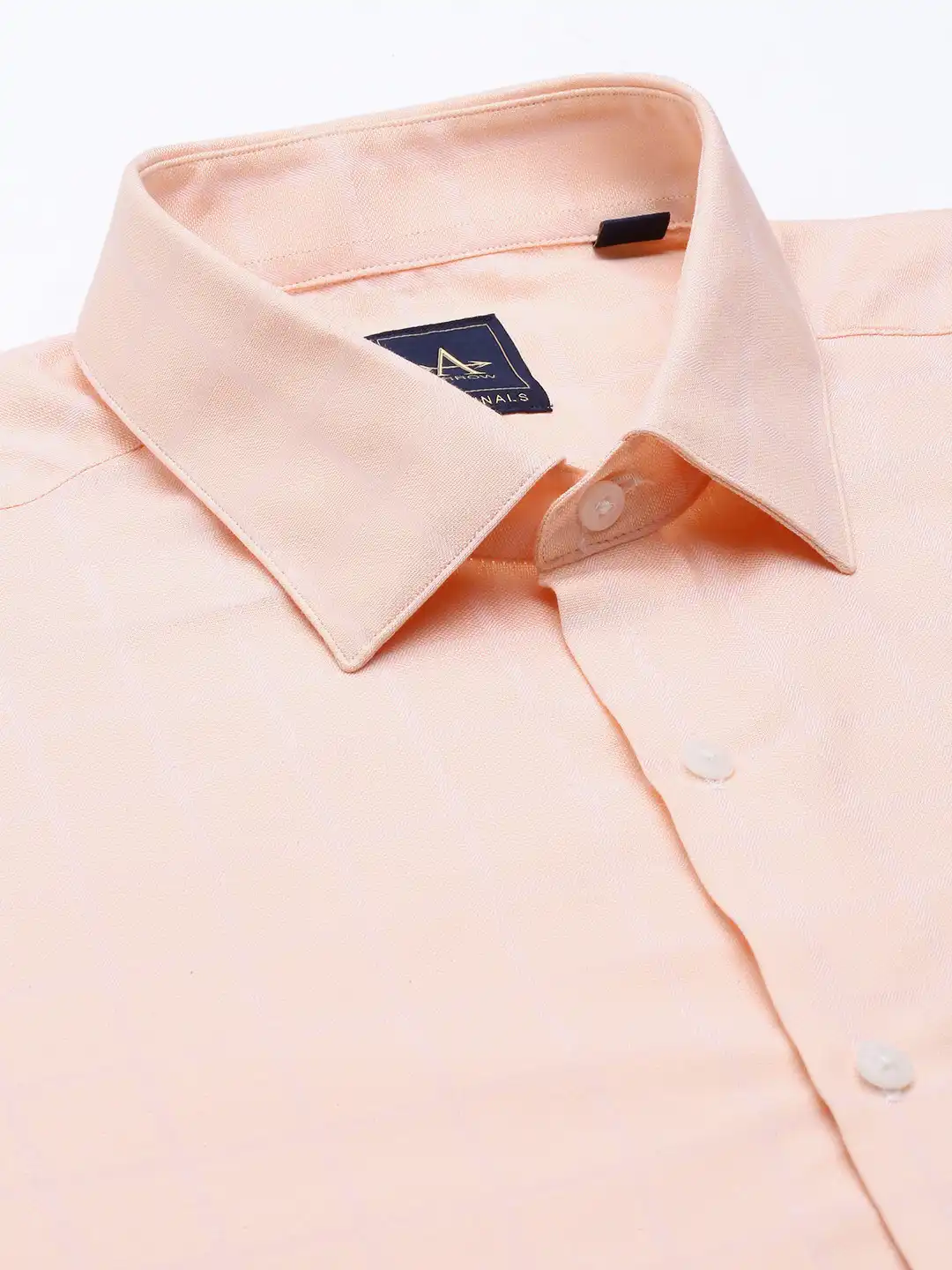 peach slim fit dress shirt Peach Stretch Oxford Long Sleeve Shirt | Peach Stretch Oxford Long Sleeve  Shirt main image 0