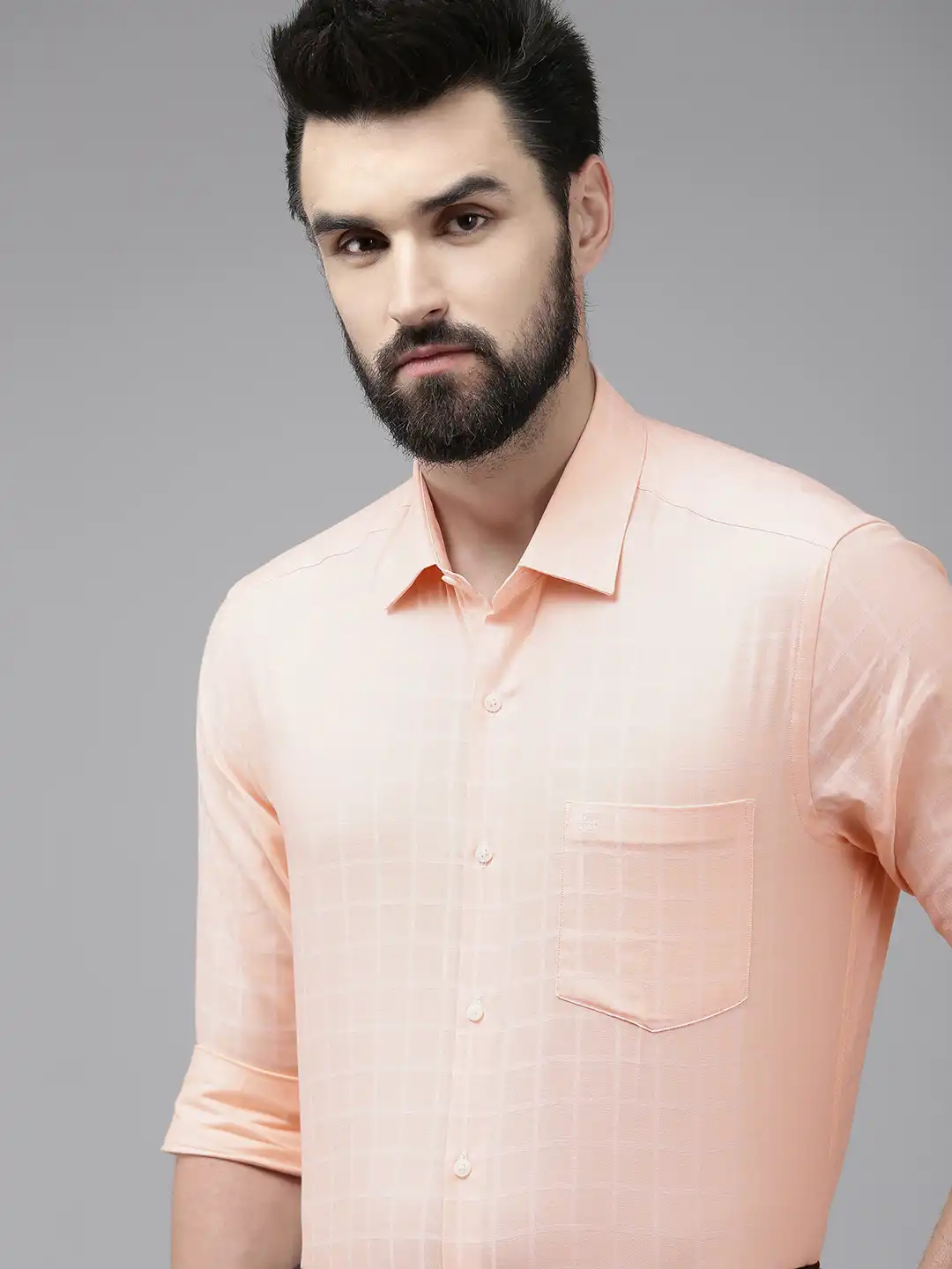 Buy Arrow Men Peach-Coloured Checked Original Slim Fit Pure Cotton Formal Shirt - Shirts for Men 20308318 | Myntra Buy Arrow Men Peach-Coloured Checked Original Slim Fit Pure Cotton Formal Shirt - Shirts for Men 20308318 | Myntra