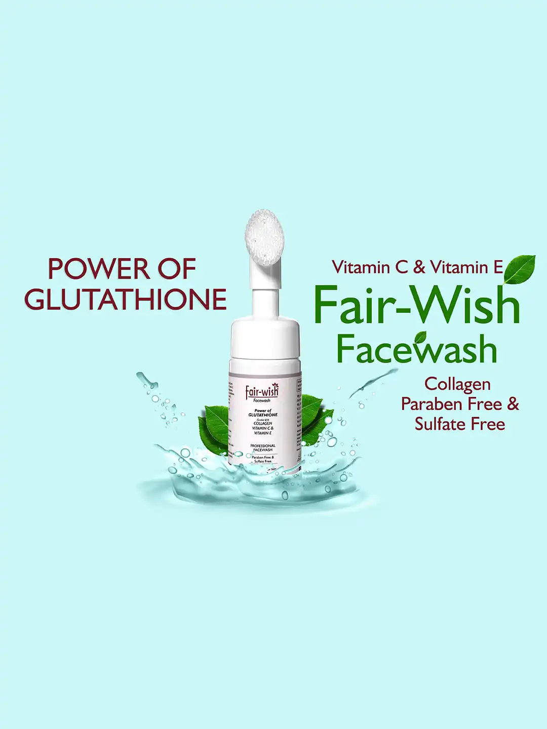 glutathione with vitamin c and collagen Buy Fair Wish Power of Vitamins & E Foaming Face Wash 100ml - Face Wash Cleanser for Unisex 20381392 KPV Quantity:5 Vial - Box side effects of taking
